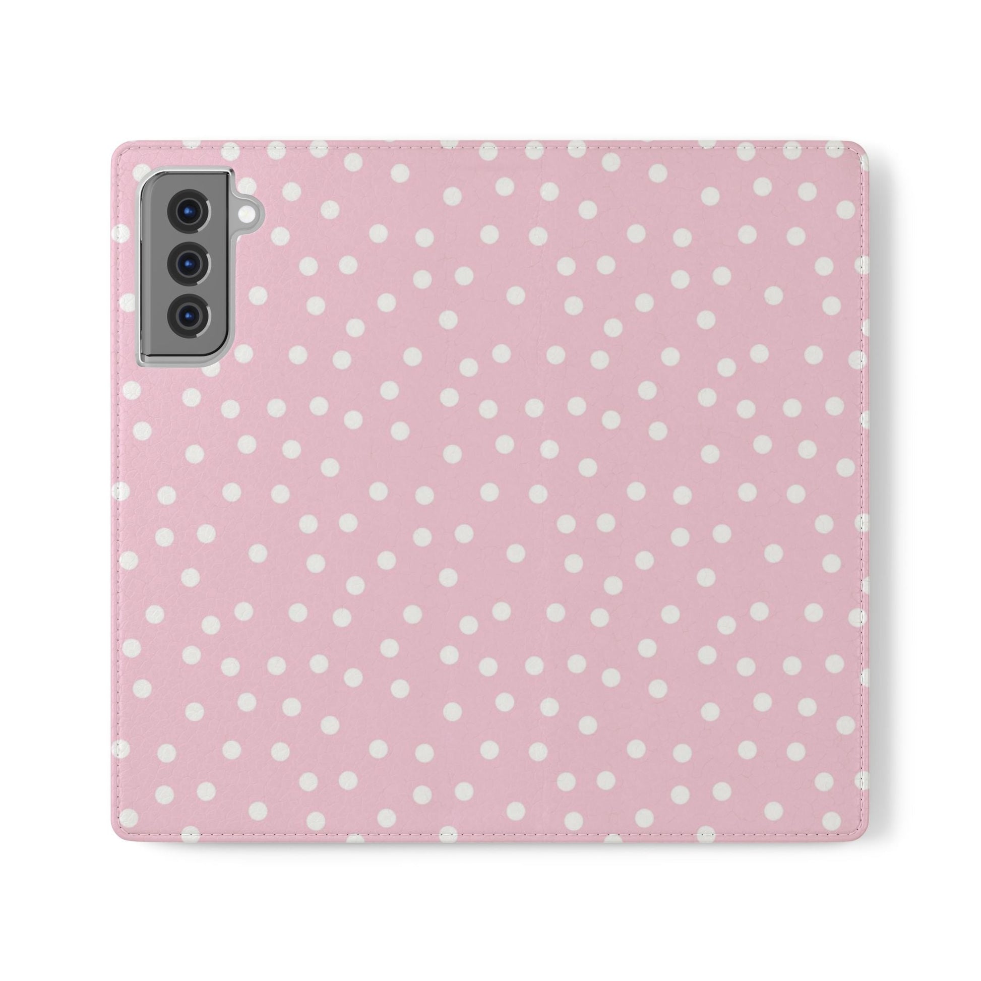 JAKKOUTTHEBXX Pink Polka Dot Phone Flip Cases 2025