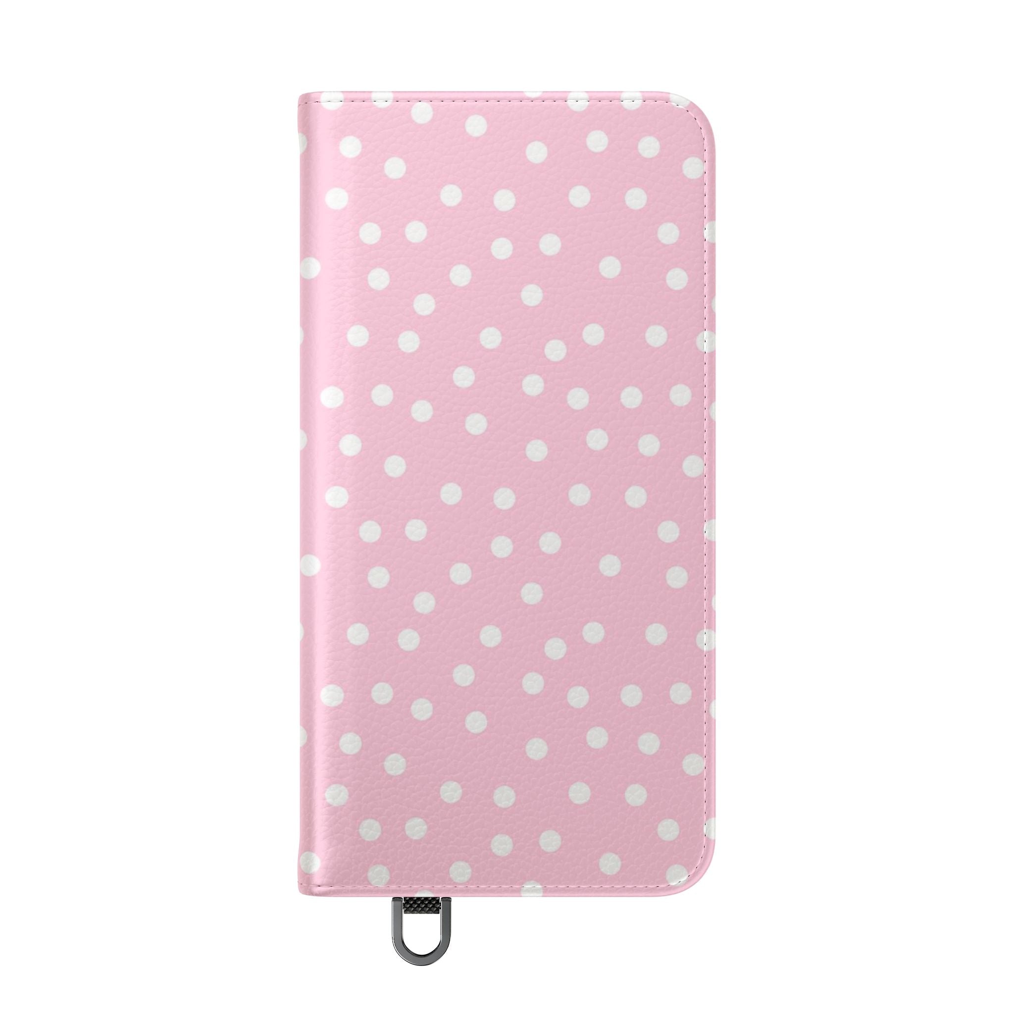 JAKKOUTTHEBXX Pink Polka Dot Phone Flip Cases 2025