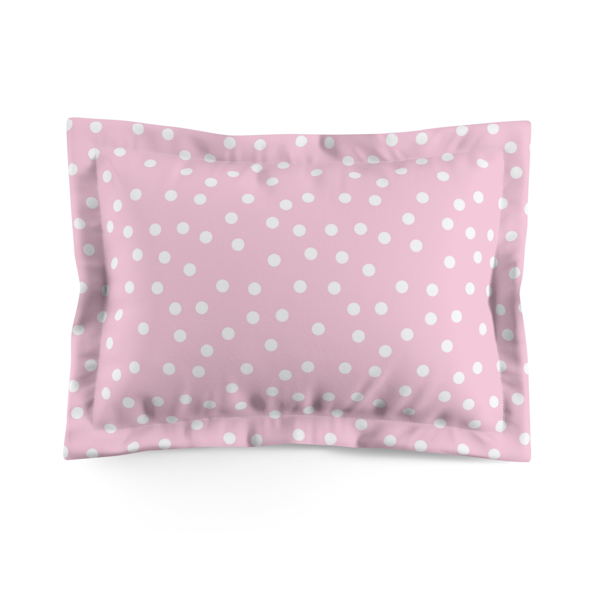 JAKKOUTTHEBXX Pink Polka Dot Pillow Sham 2025