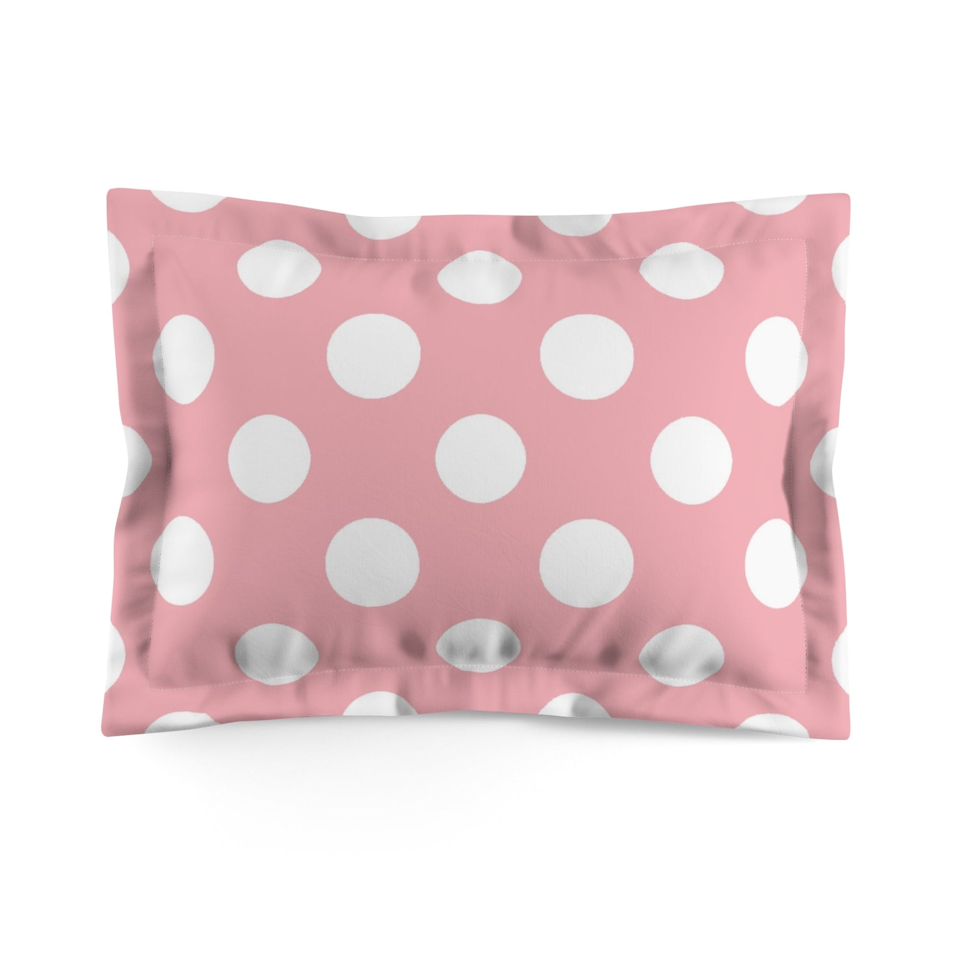 Pink Polka Dot Pillow Sham, Artsulli - Art is Long, Life is Short, Home Decor, Size, Standard, , , , , 11836864242203142731