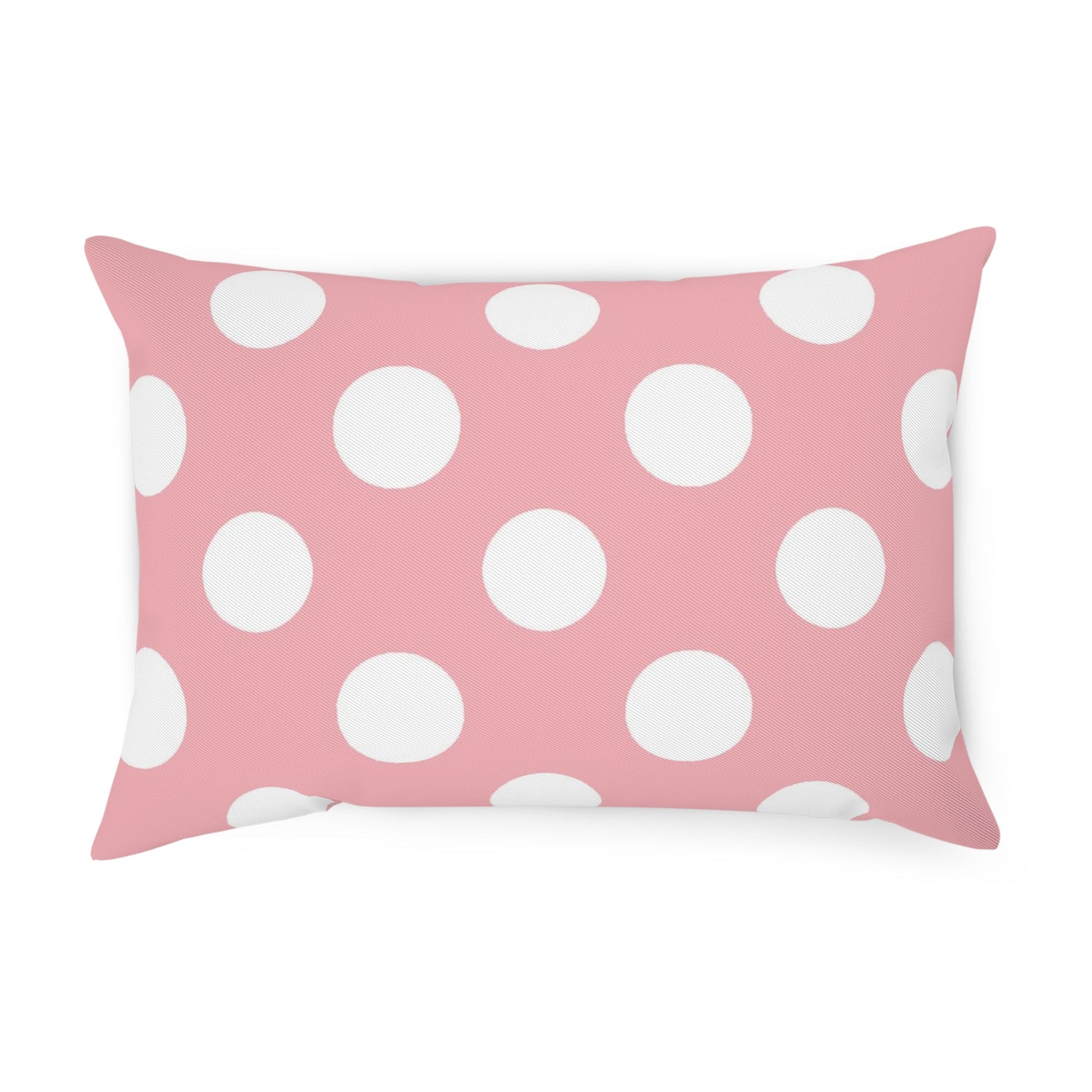 Pink Polka Dot Throw Pillow, Artsulli - Art is Long, Life is Short, Home Decor, Size, 19.7" × 13.8", , , , , 68542465300027384994