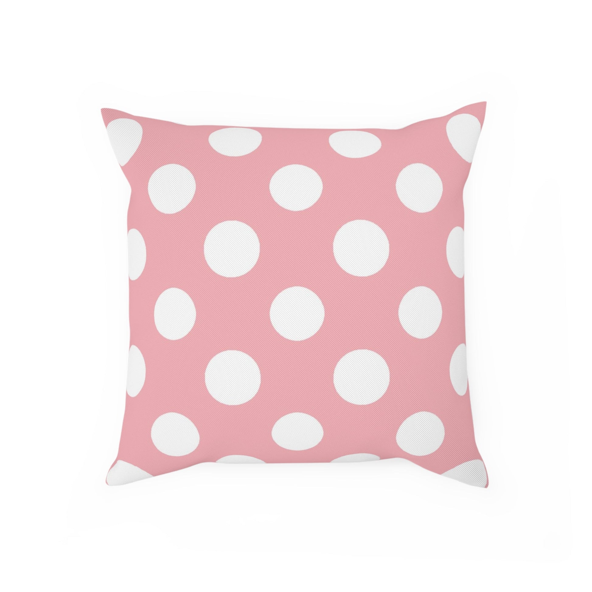 Pink Polka Dot Throw Pillow, Artsulli - Art is Long, Life is Short, Home Decor, Size, 15.7" × 15.7", , , , , 32157170283443398952