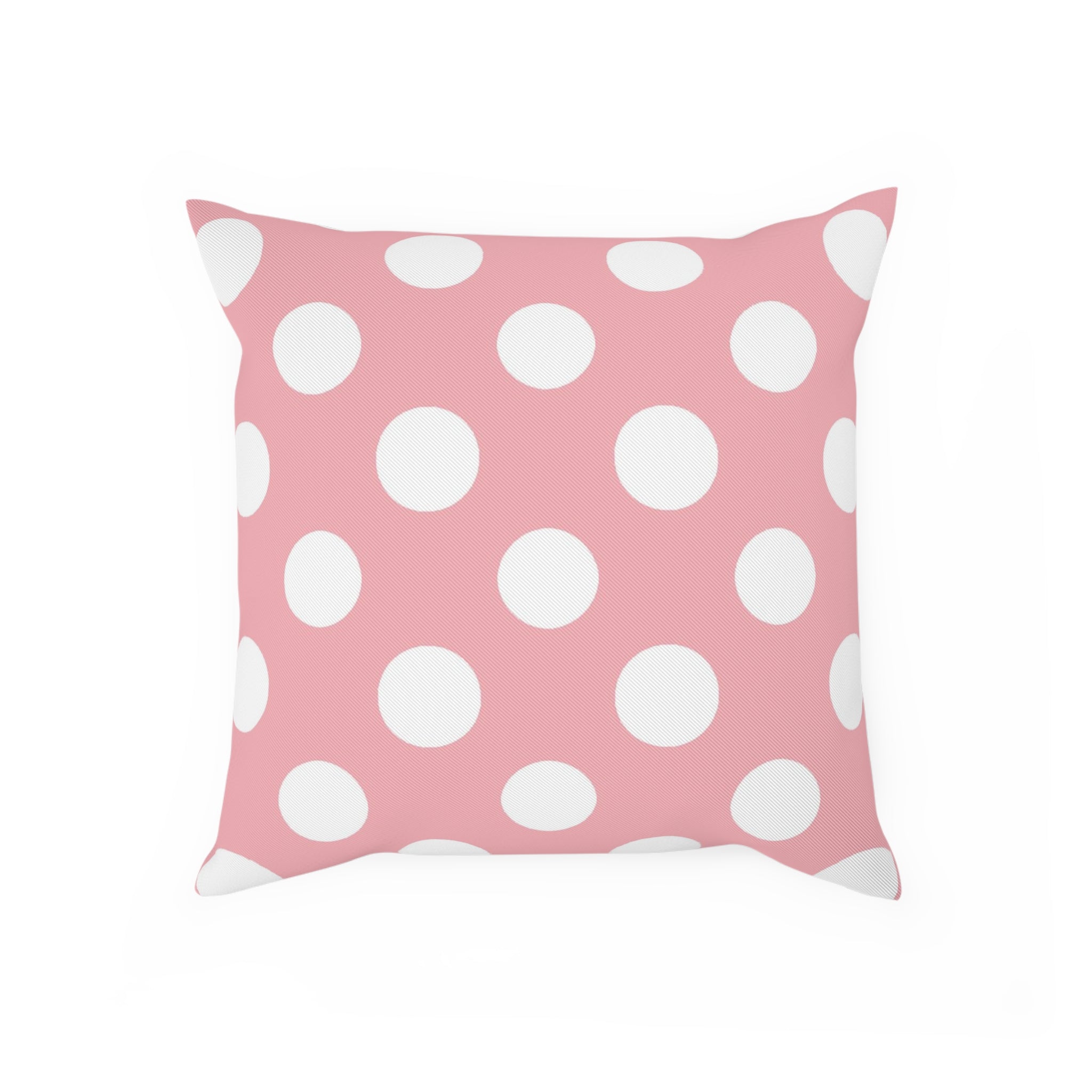 Pink Polka Dot Throw Pillow, Artsulli - Art is Long, Life is Short, Home Decor, Size, 15.7" × 15.7", , , , , 32157170283443398952
