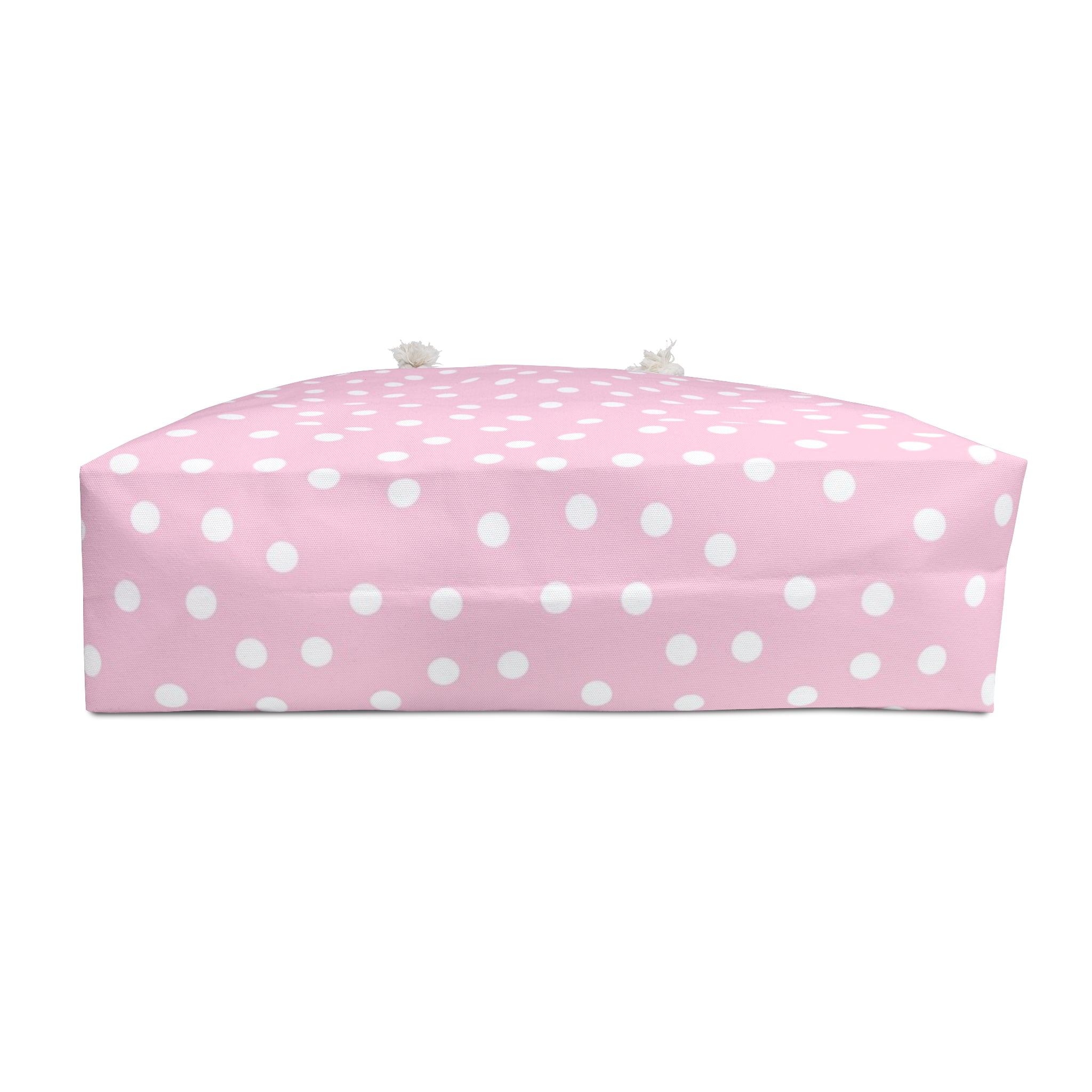 Pink Polka Dot Weekender Tote, Artsulli - Art is Long, Life is Short, Bags, , , , , , , 