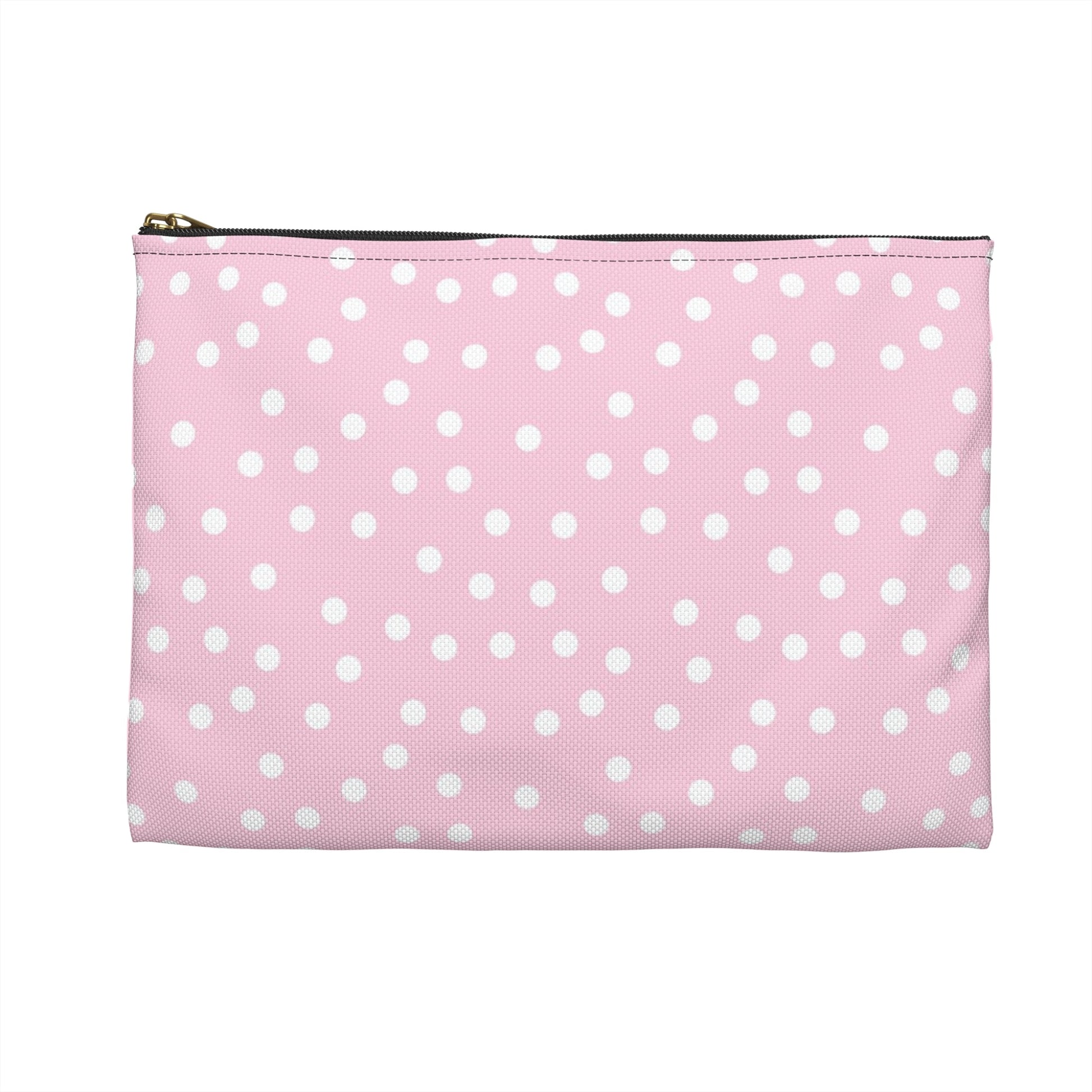 Pink Polka Dot Zipper Pouch, Artsulli - Art is Long, Life is Short, Bags, , , , , , , 