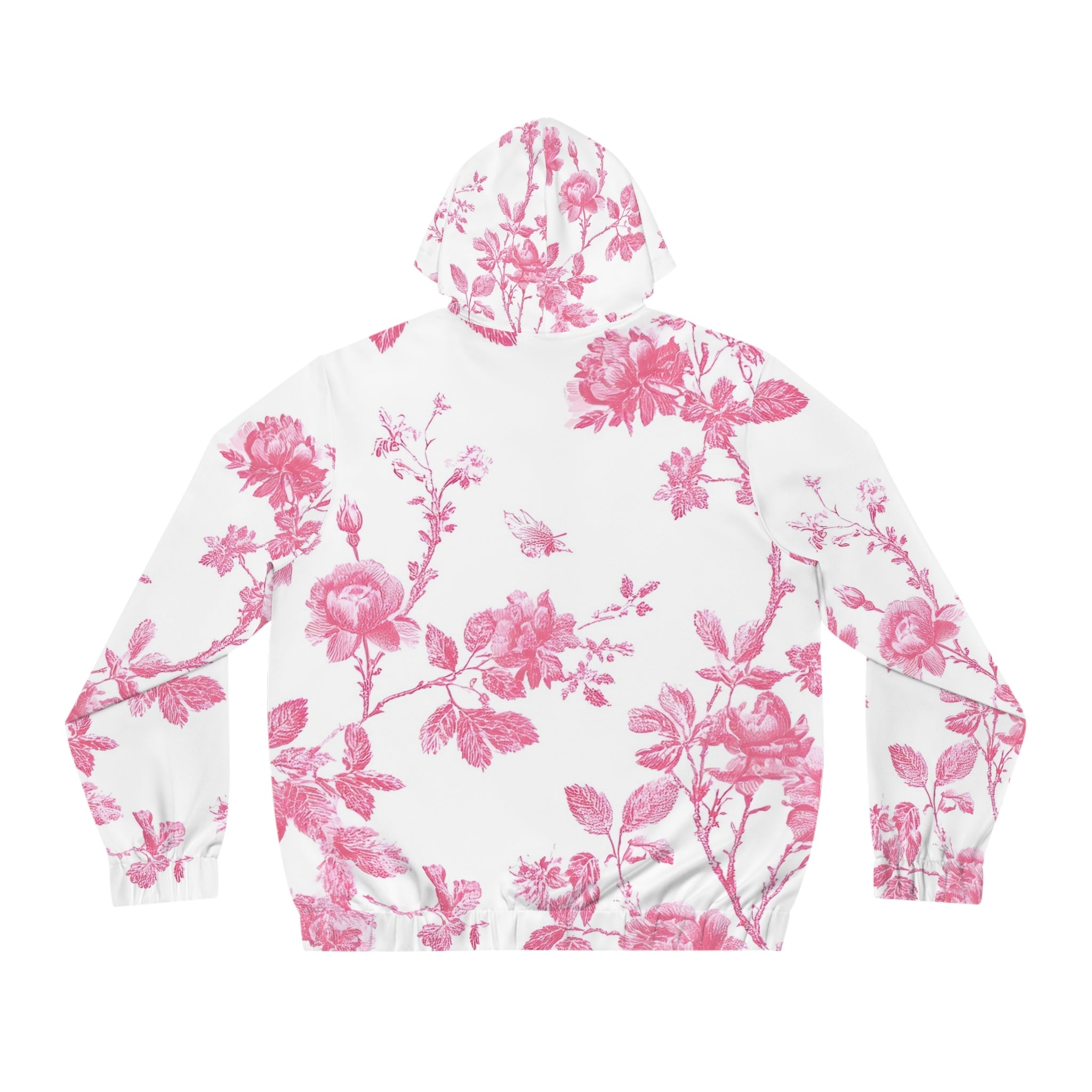 JAKKOUTTHEBXX Pink Rose Floral Zip Up Hoodie 2025