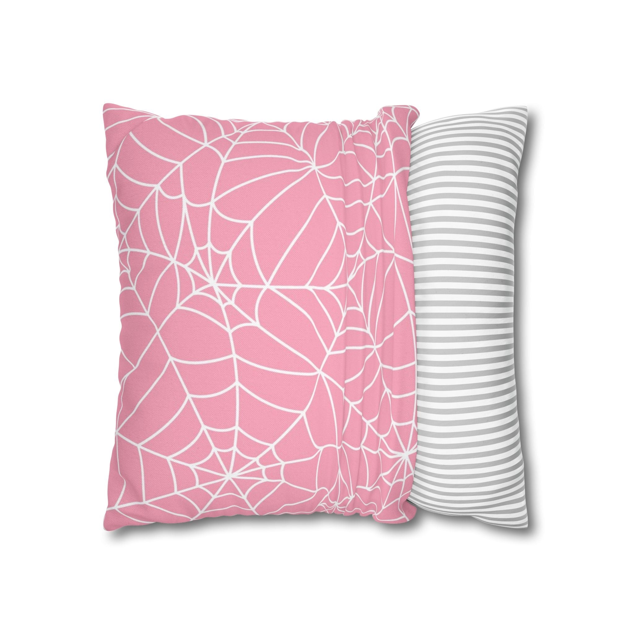 Pink Spiderweb Pillowcase, Artsulli - Art is Long, Life is Short, Home Decor, , , , , , , 