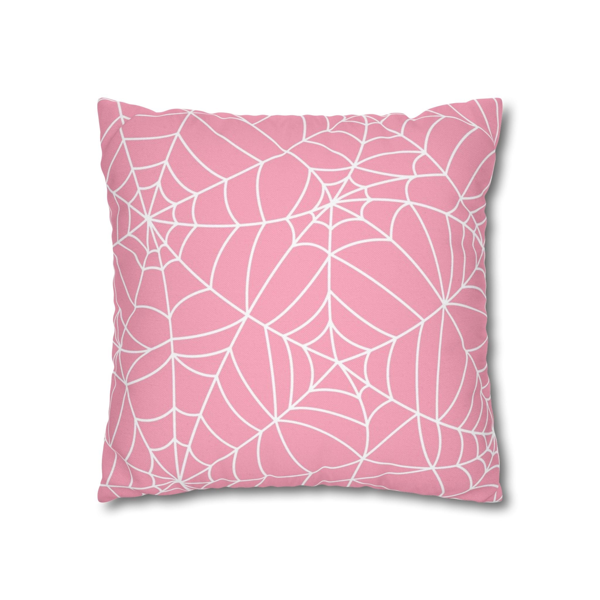 Pink Spiderweb Pillowcase, Artsulli - Art is Long, Life is Short, Home Decor, , , , , , , 