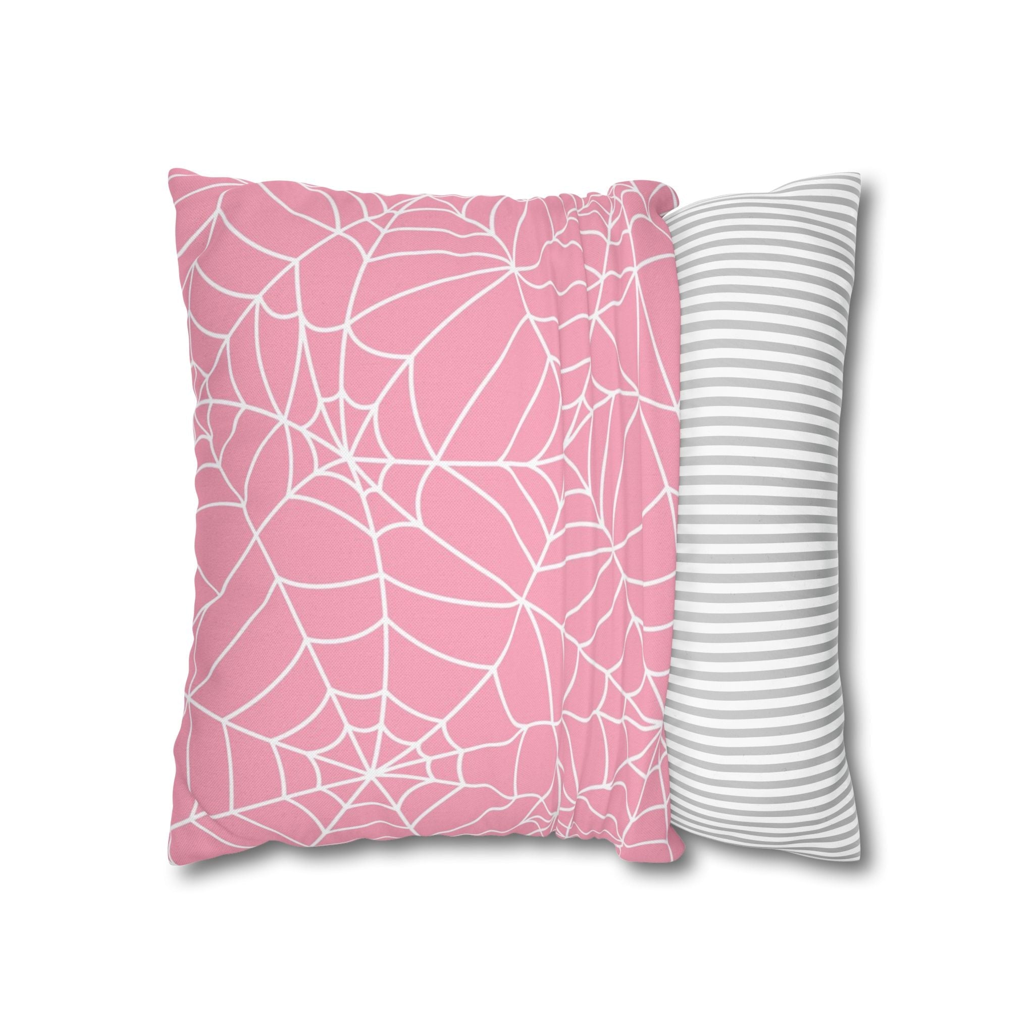 Pink Spiderweb Pillowcase, Artsulli - Art is Long, Life is Short, Home Decor, , , , , , , 