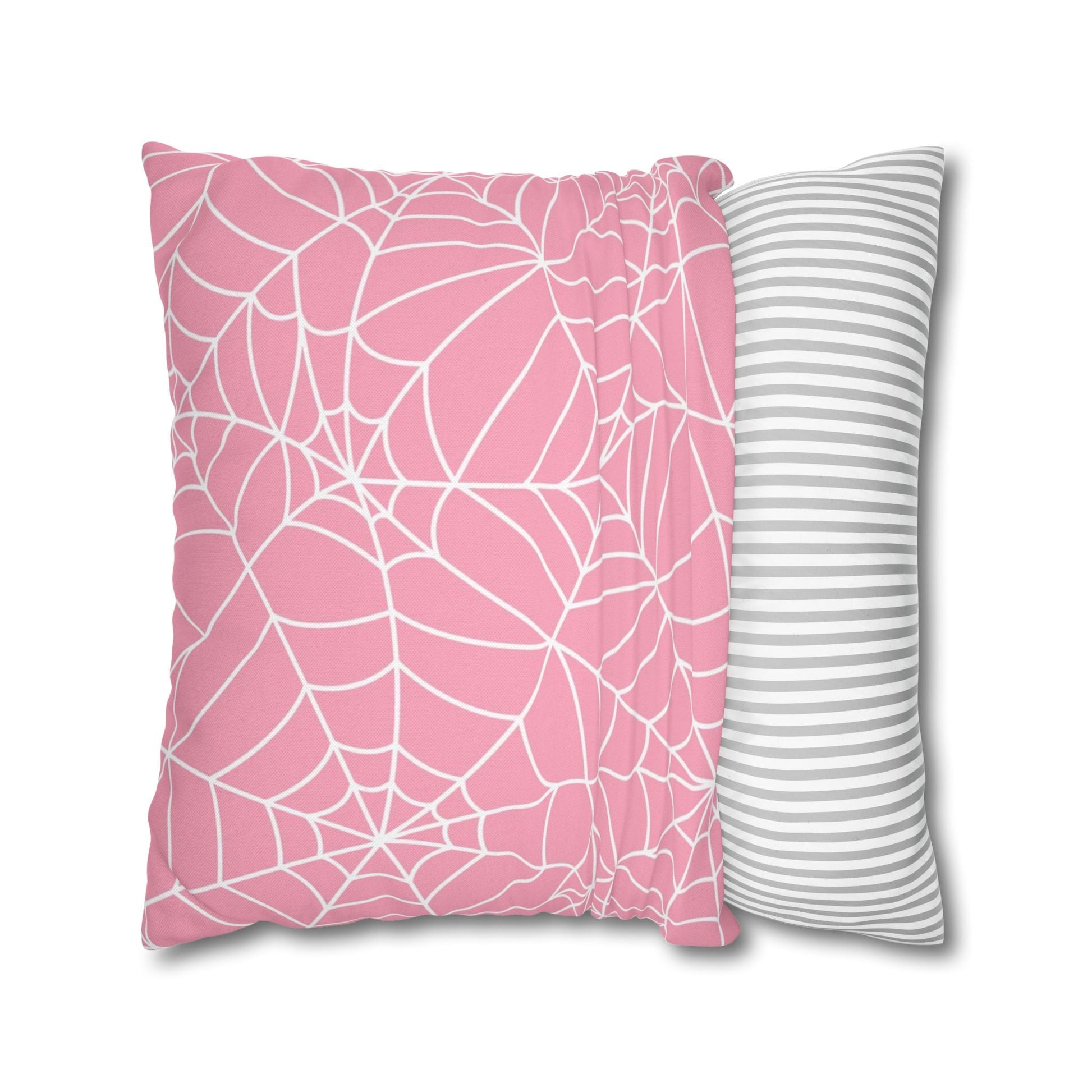 Pink Spiderweb Pillowcase, Artsulli - Art is Long, Life is Short, Home Decor, , , , , , , 