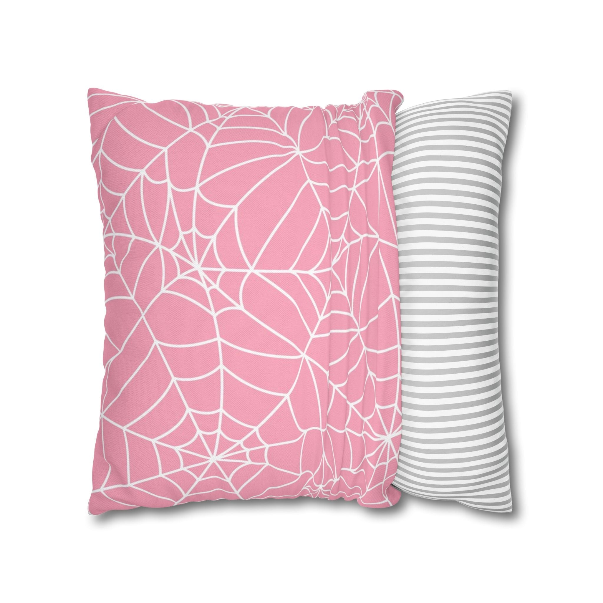 Pink Spiderweb Pillowcase, Artsulli - Art is Long, Life is Short, Home Decor, , , , , , , 