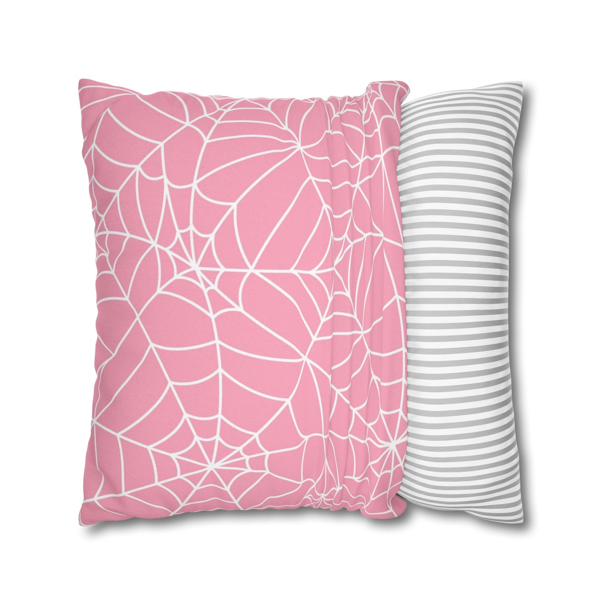 Pink Spiderweb Pillowcase, Artsulli - Art is Long, Life is Short, Home Decor, , , , , , , 