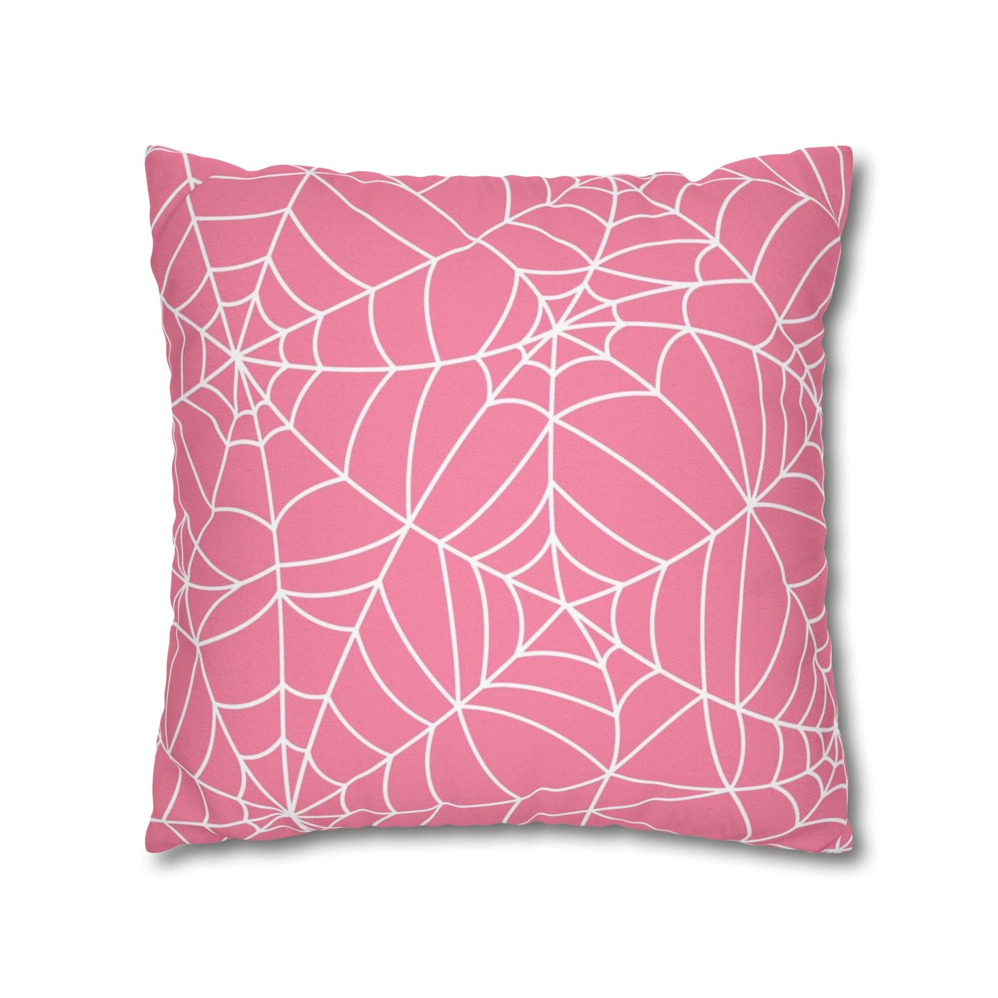 Pink Spiderweb Throw Pillow, Artsulli - Art is Long, Life is Short, Home Decor, , , , , , , 
