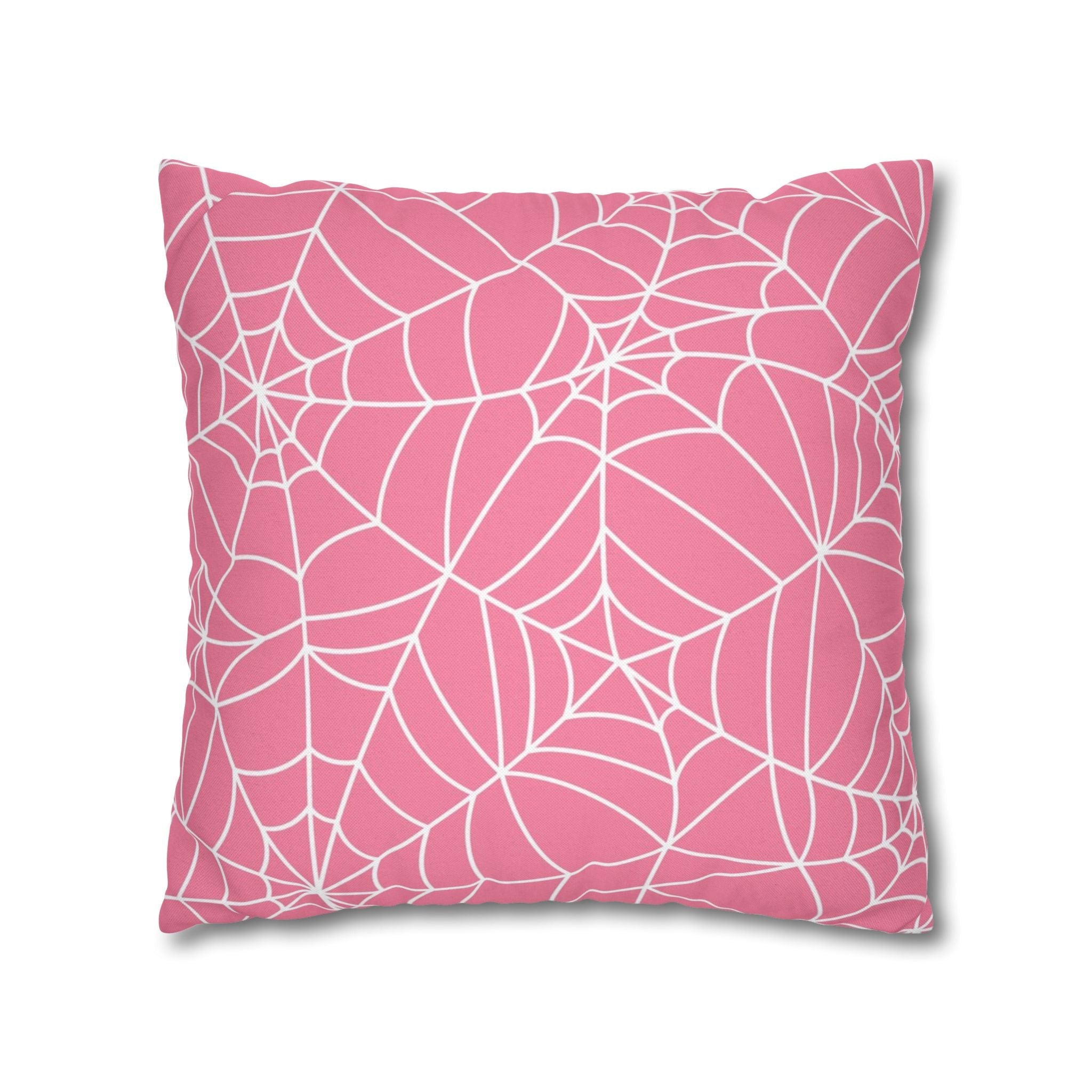 Pink Spiderweb Throw Pillow, Artsulli - Art is Long, Life is Short, Home Decor, , , , , , , 