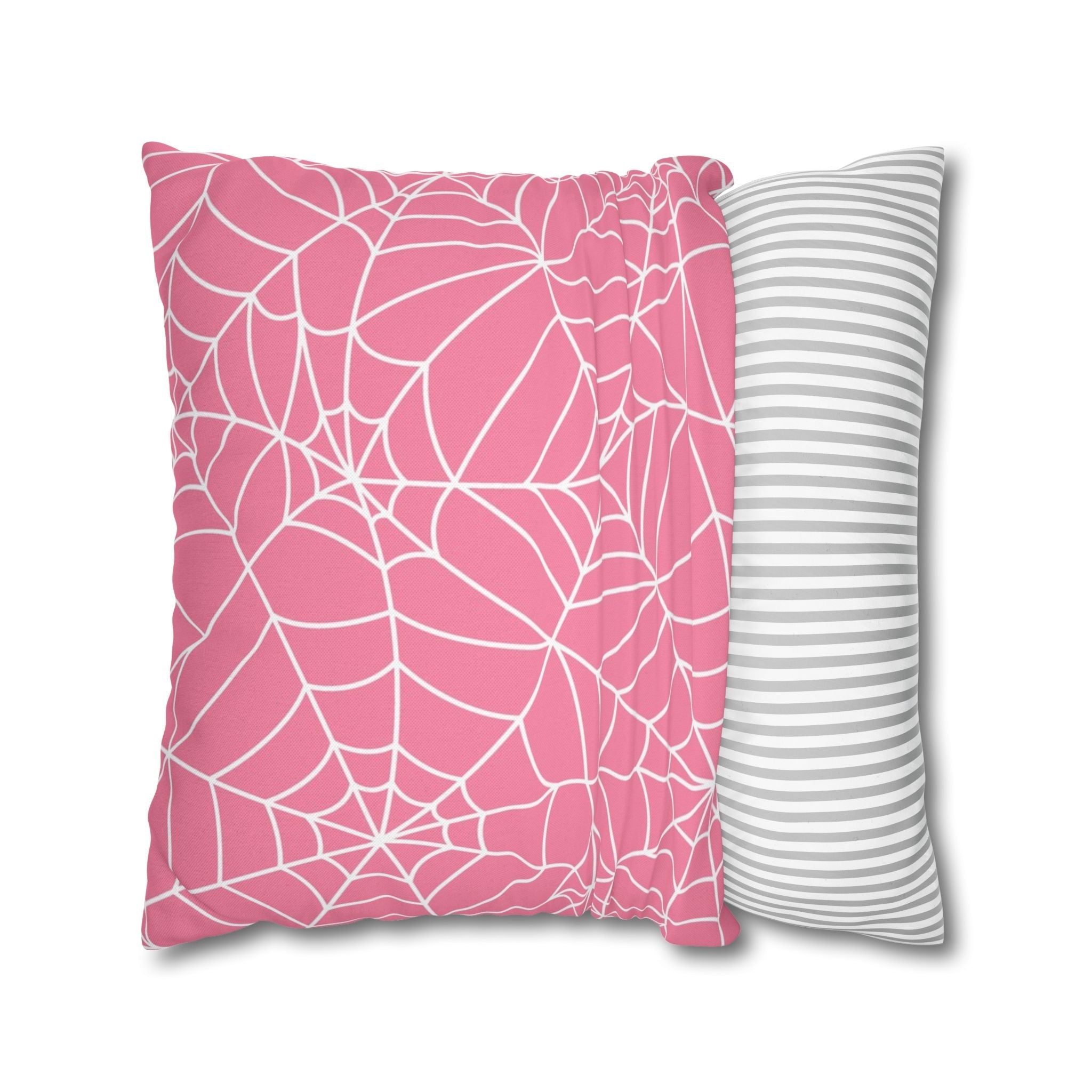 Pink Spiderweb Throw Pillow, Artsulli - Art is Long, Life is Short, Home Decor, , , , , , , 