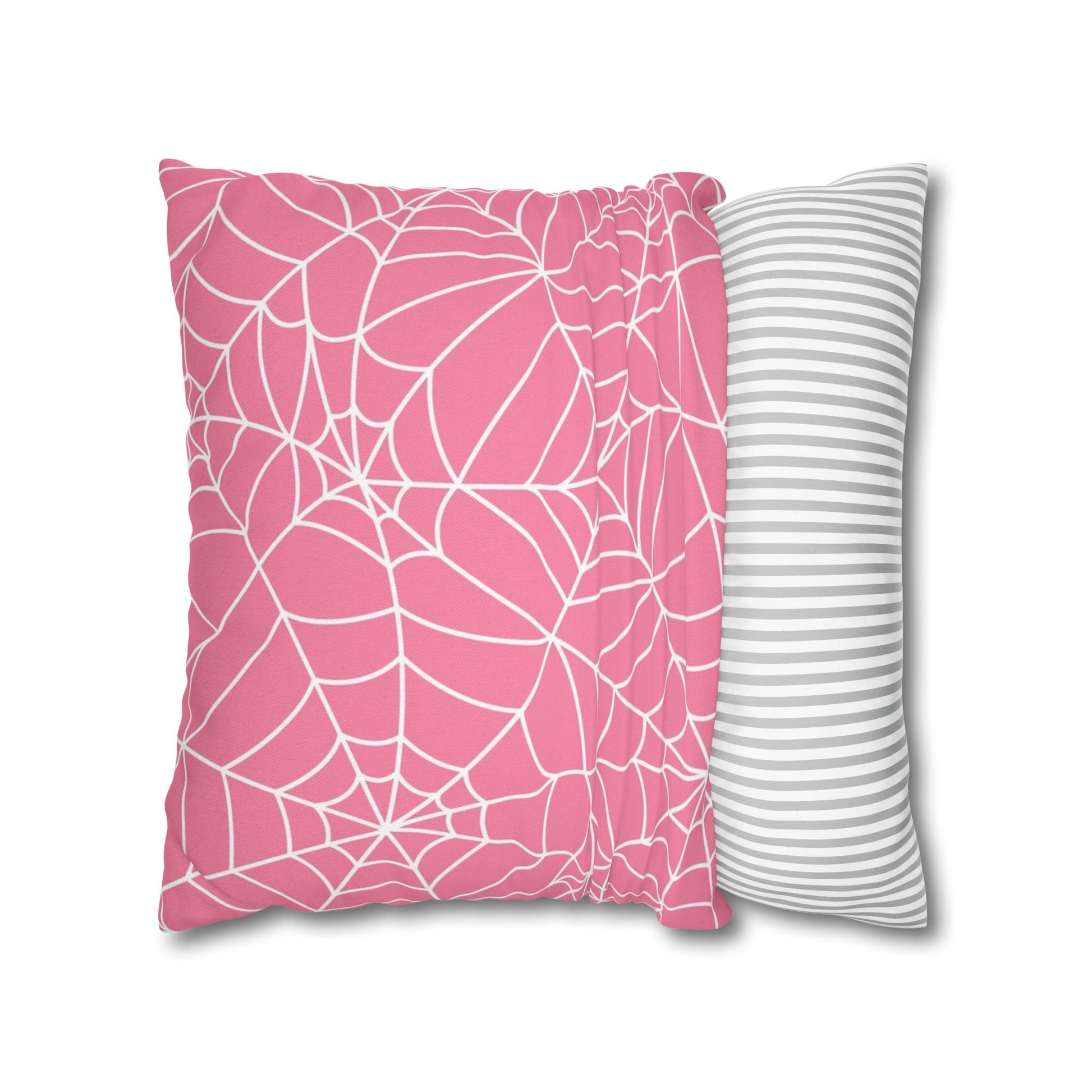 Pink Spiderweb Throw Pillow, Artsulli - Art is Long, Life is Short, Home Decor, , , , , , , 