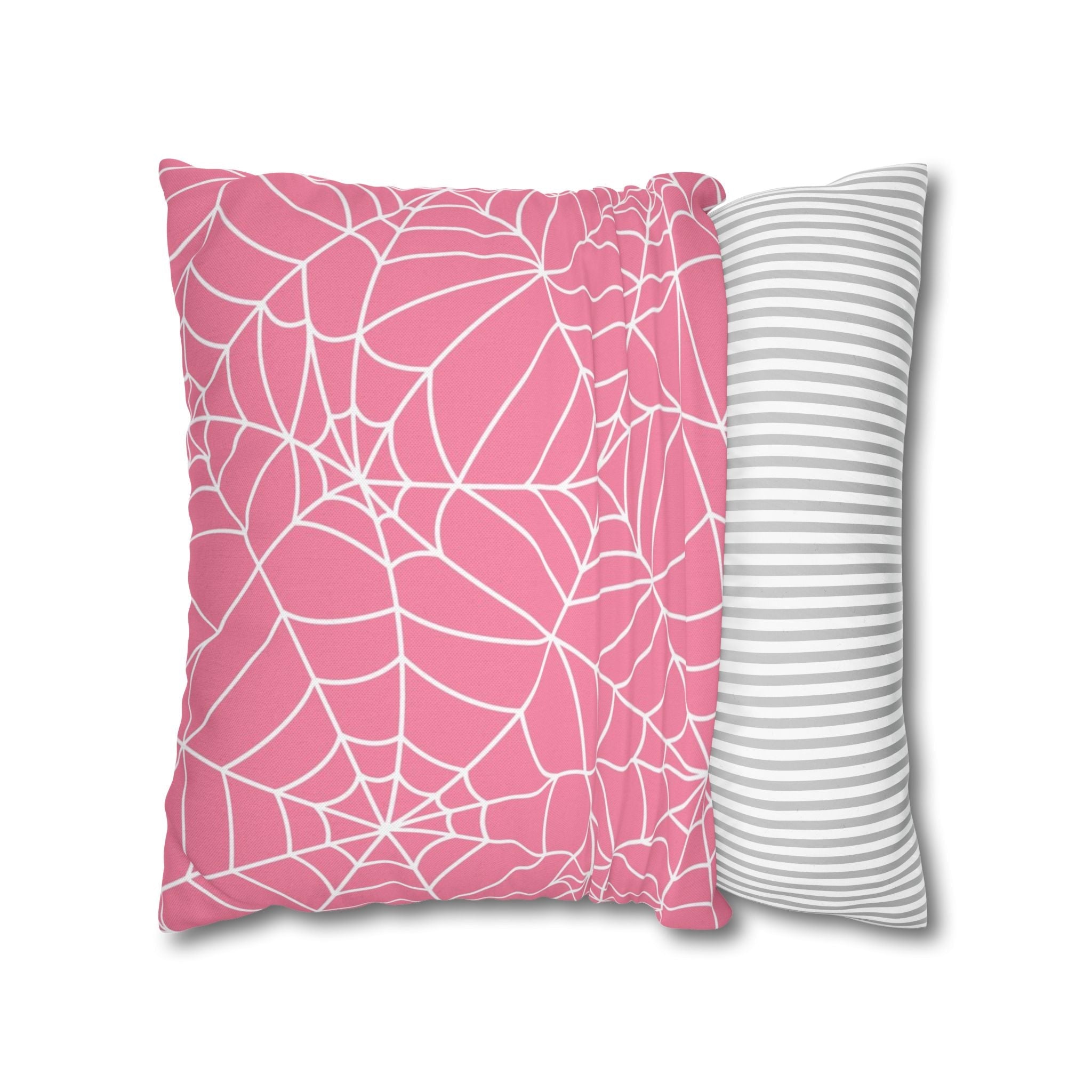 Pink Spiderweb Throw Pillow, Artsulli - Art is Long, Life is Short, Home Decor, , , , , , , 