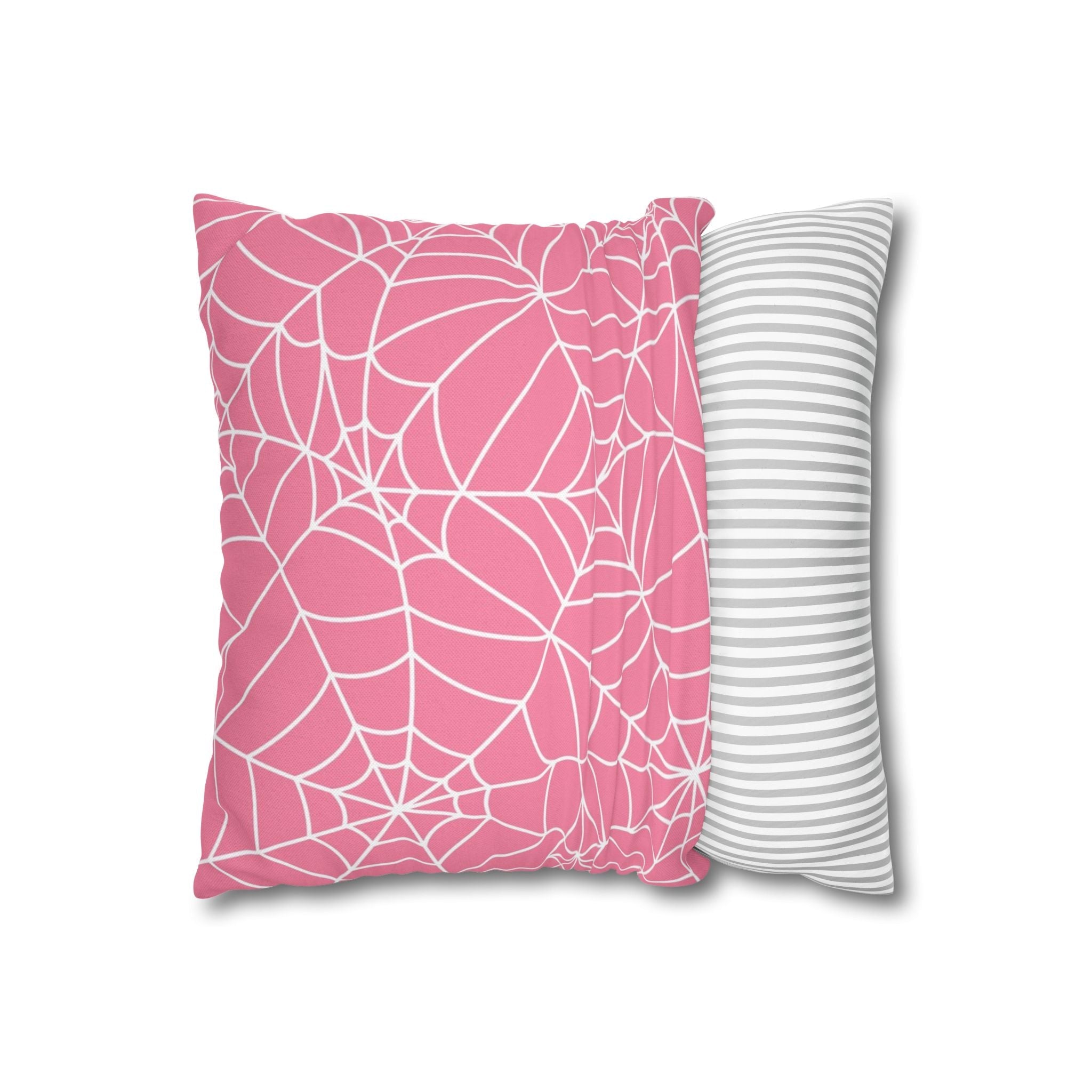 Pink Spiderweb Throw Pillow, Artsulli - Art is Long, Life is Short, Home Decor, , , , , , , 