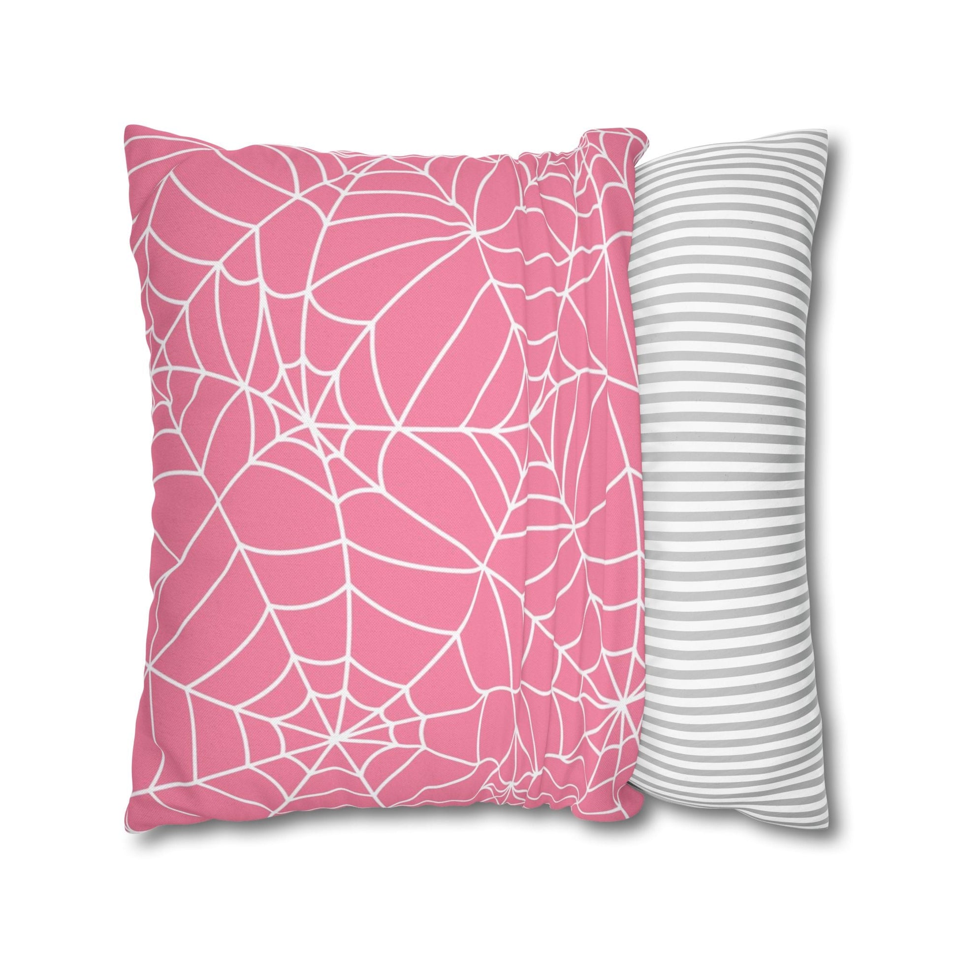 Pink Spiderweb Throw Pillow, Artsulli - Art is Long, Life is Short, Home Decor, , , , , , , 