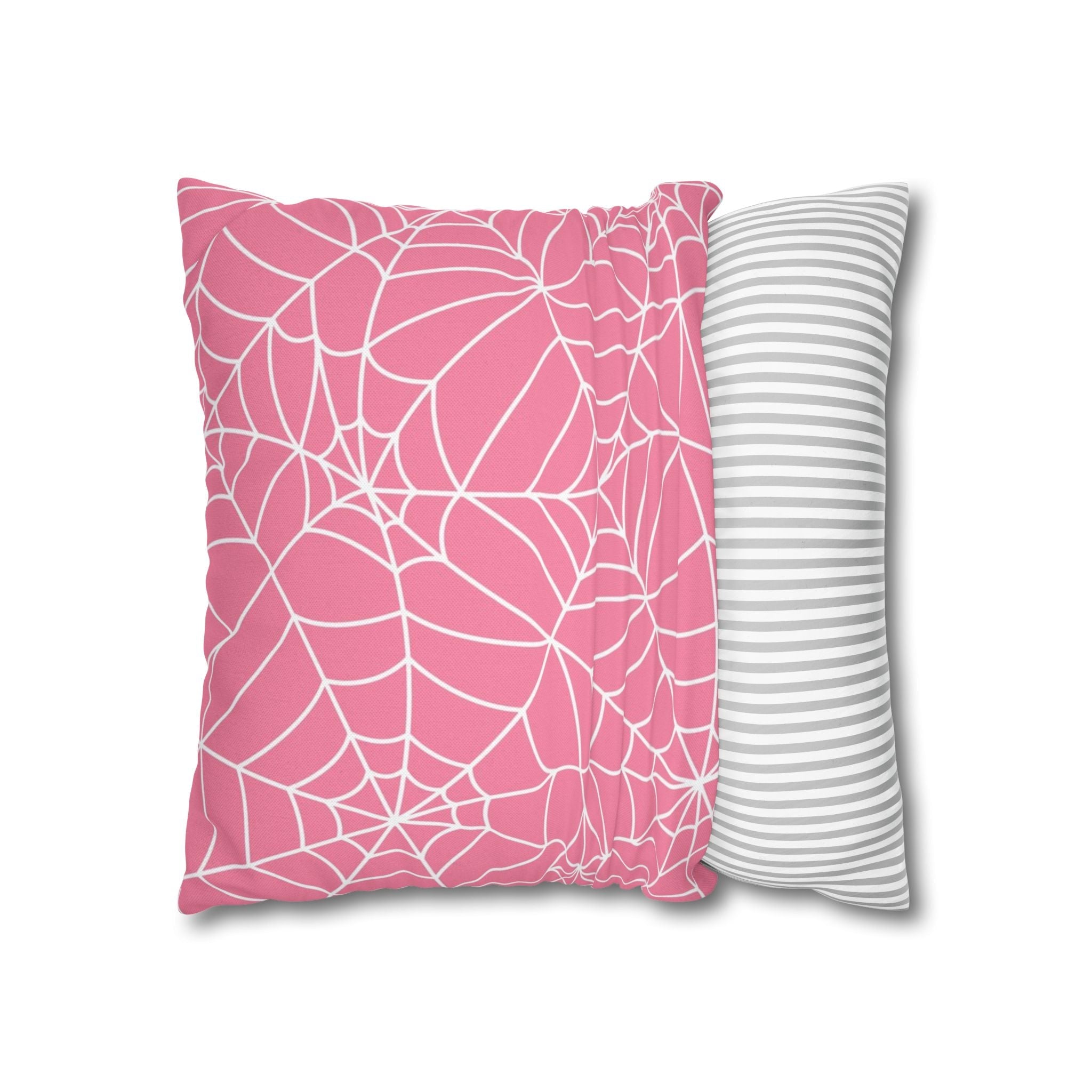 Pink Spiderweb Throw Pillow, Artsulli - Art is Long, Life is Short, Home Decor, , , , , , , 