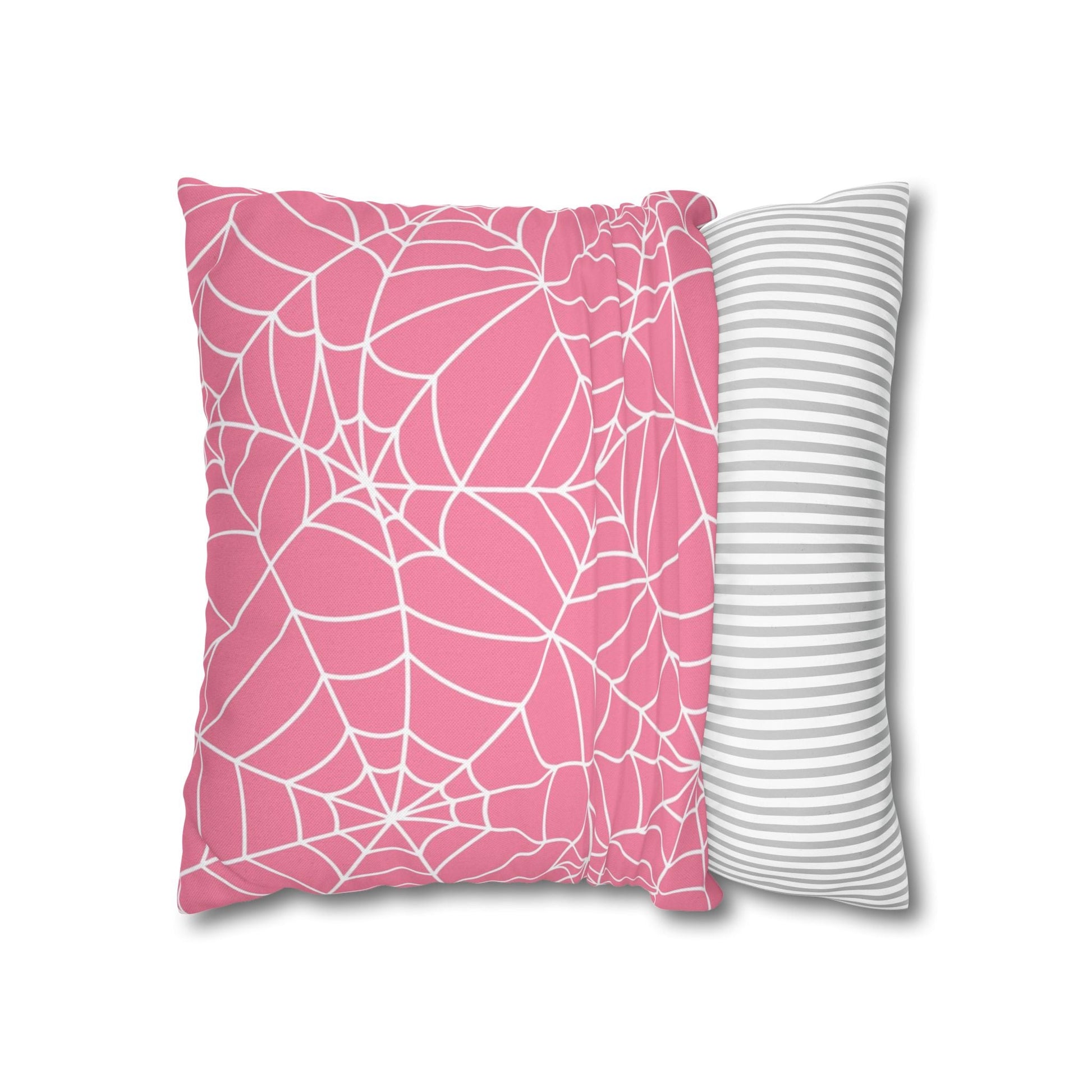 Pink Spiderweb Throw Pillow, Artsulli - Art is Long, Life is Short, Home Decor, , , , , , , 