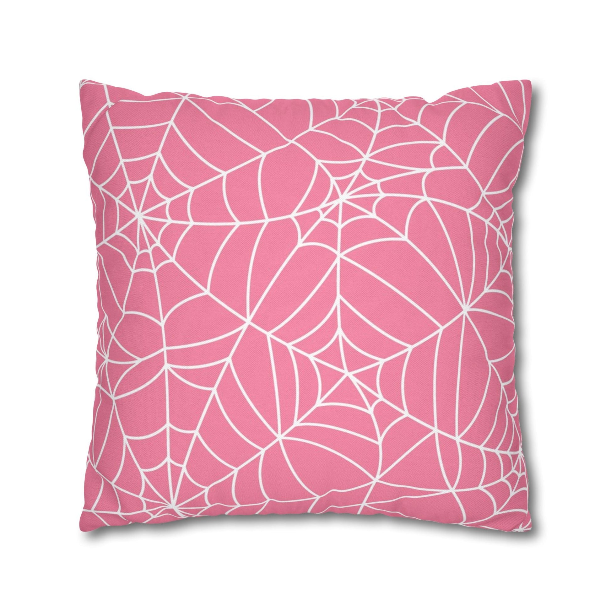 Pink Spiderweb Throw Pillow, Artsulli - Art is Long, Life is Short, Home Decor, , , , , , , 
