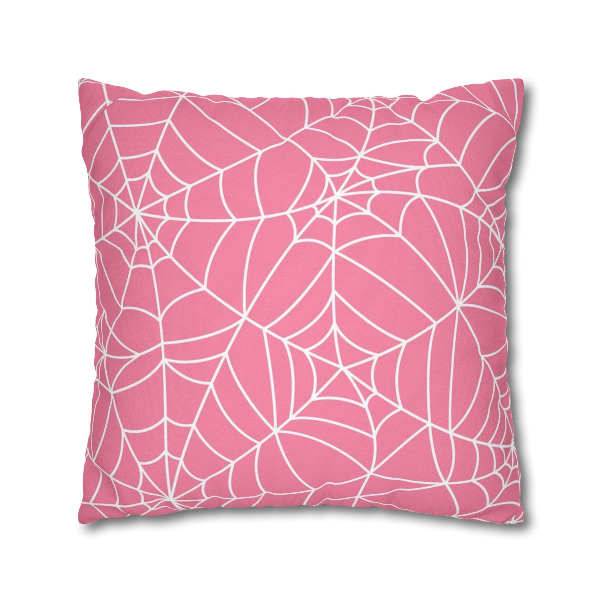Pink Spiderweb Throw Pillow, Artsulli - Art is Long, Life is Short, Home Decor, , , , , , , 