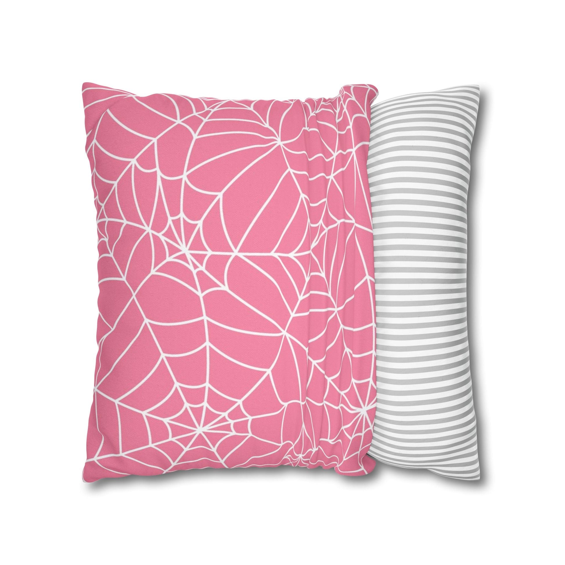 Pink Spiderweb Throw Pillow, Artsulli - Art is Long, Life is Short, Home Decor, , , , , , , 
