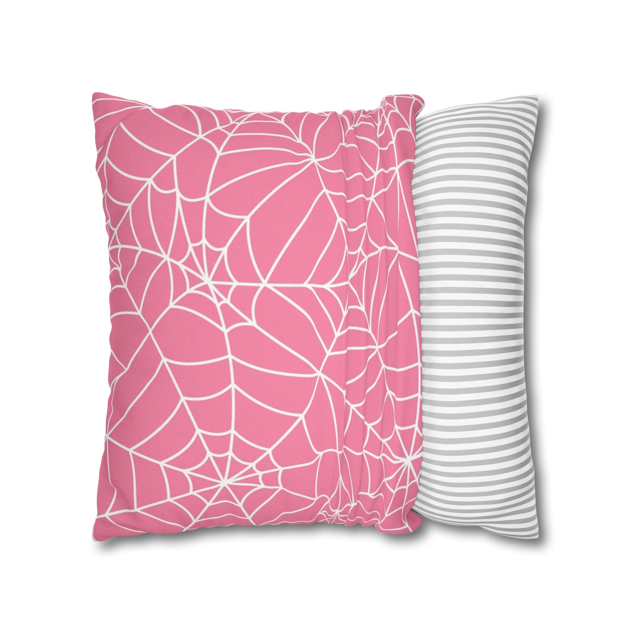 Pink Spiderweb Throw Pillow, Artsulli - Art is Long, Life is Short, Home Decor, , , , , , , 