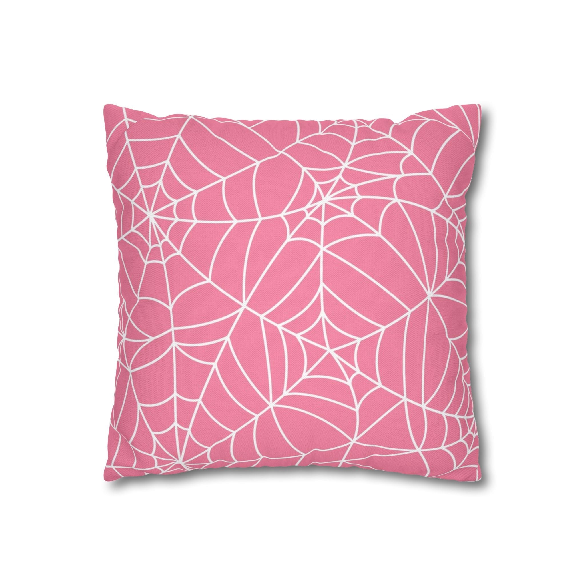 Pink Spiderweb Throw Pillow, Artsulli - Art is Long, Life is Short, Home Decor, , , , , , , 
