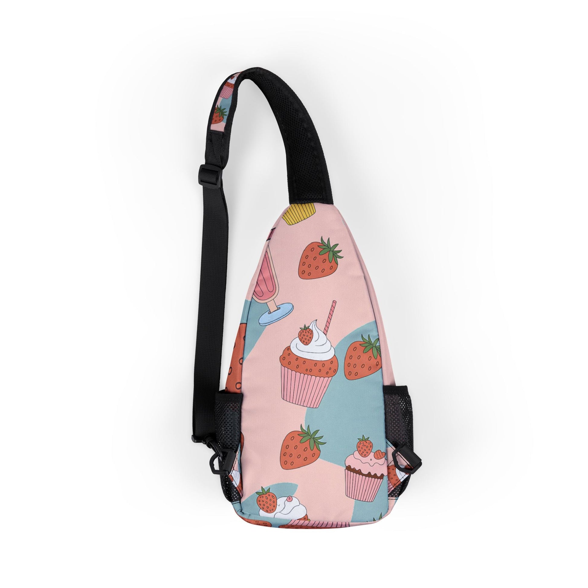 Pink Strawberry Dessert Chest Bag, Artsulli - Art is Long, Life is Short, Bags, , , , , , , 