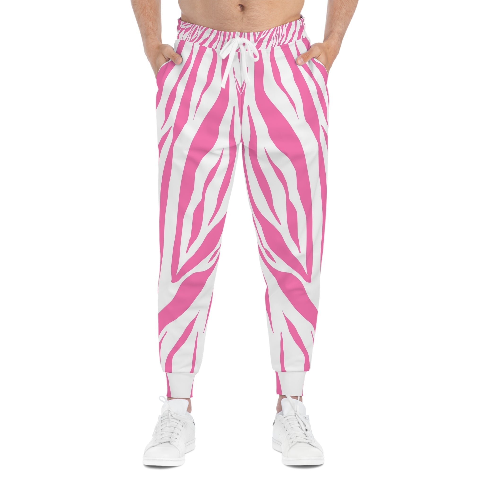 Printify Pink Zebra Print Joggers 2025