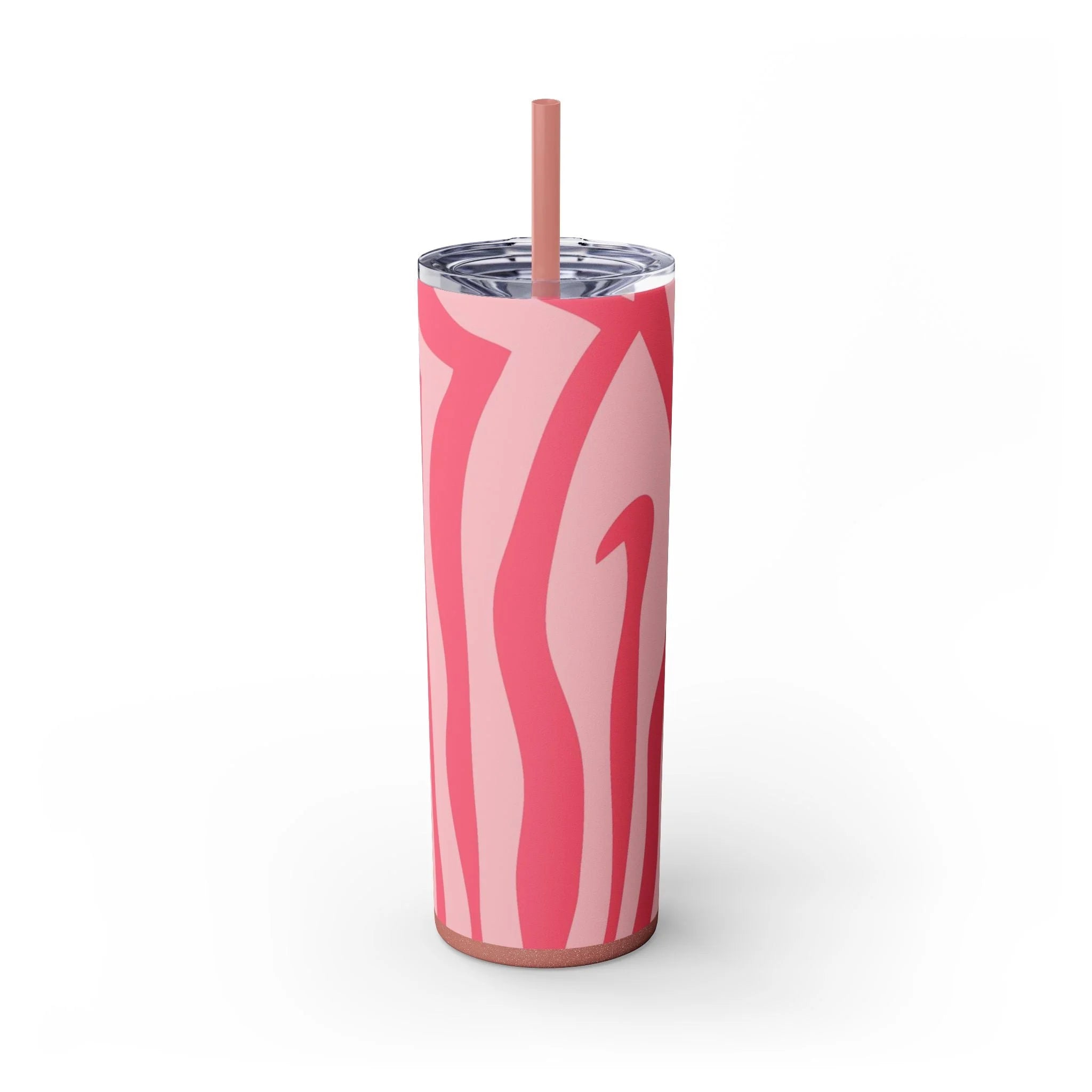 JAKKOUTTHEBXX Pink Zebra Print Maars Skinny Tumbler 2025