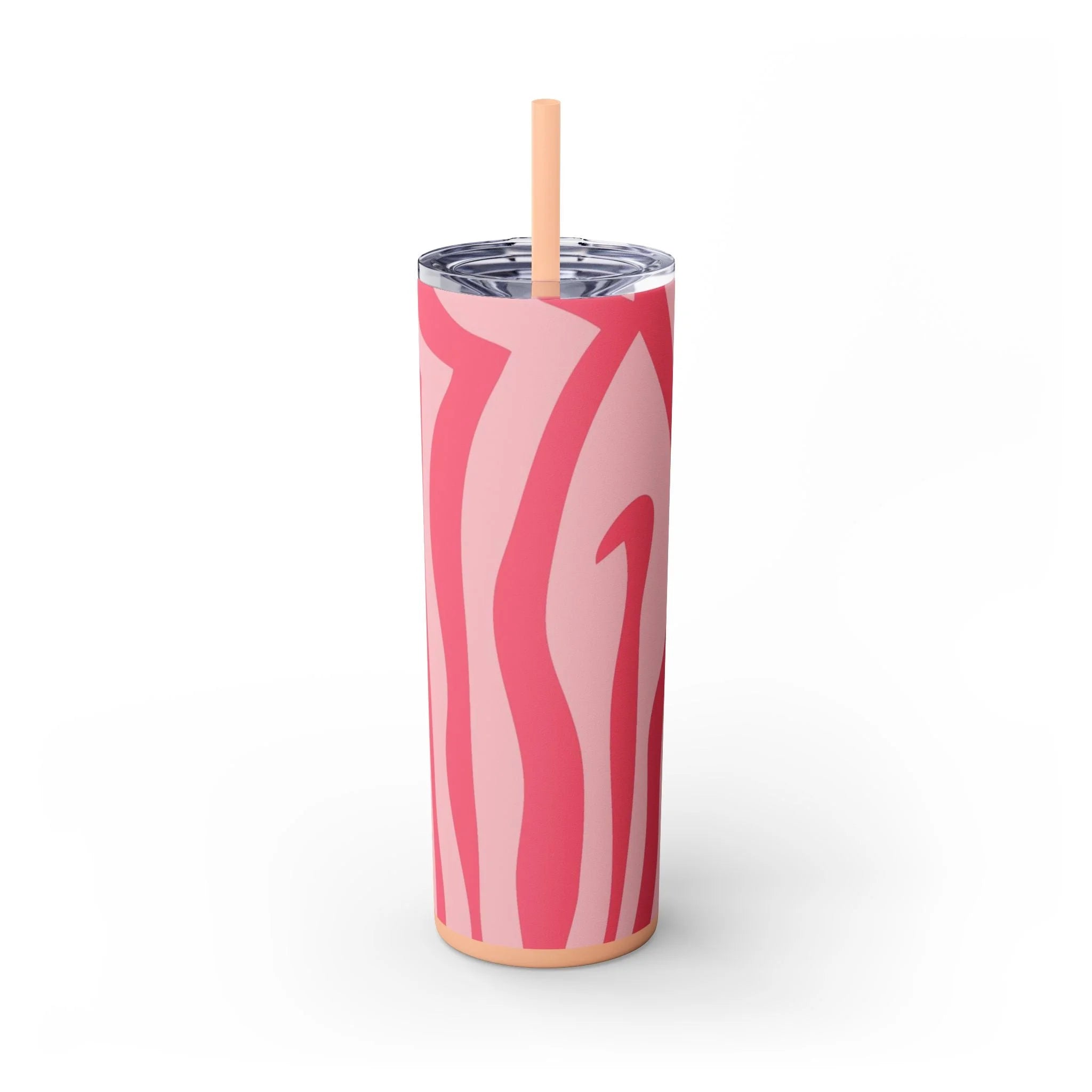 JAKKOUTTHEBXX Pink Zebra Print Maars Skinny Tumbler 2025