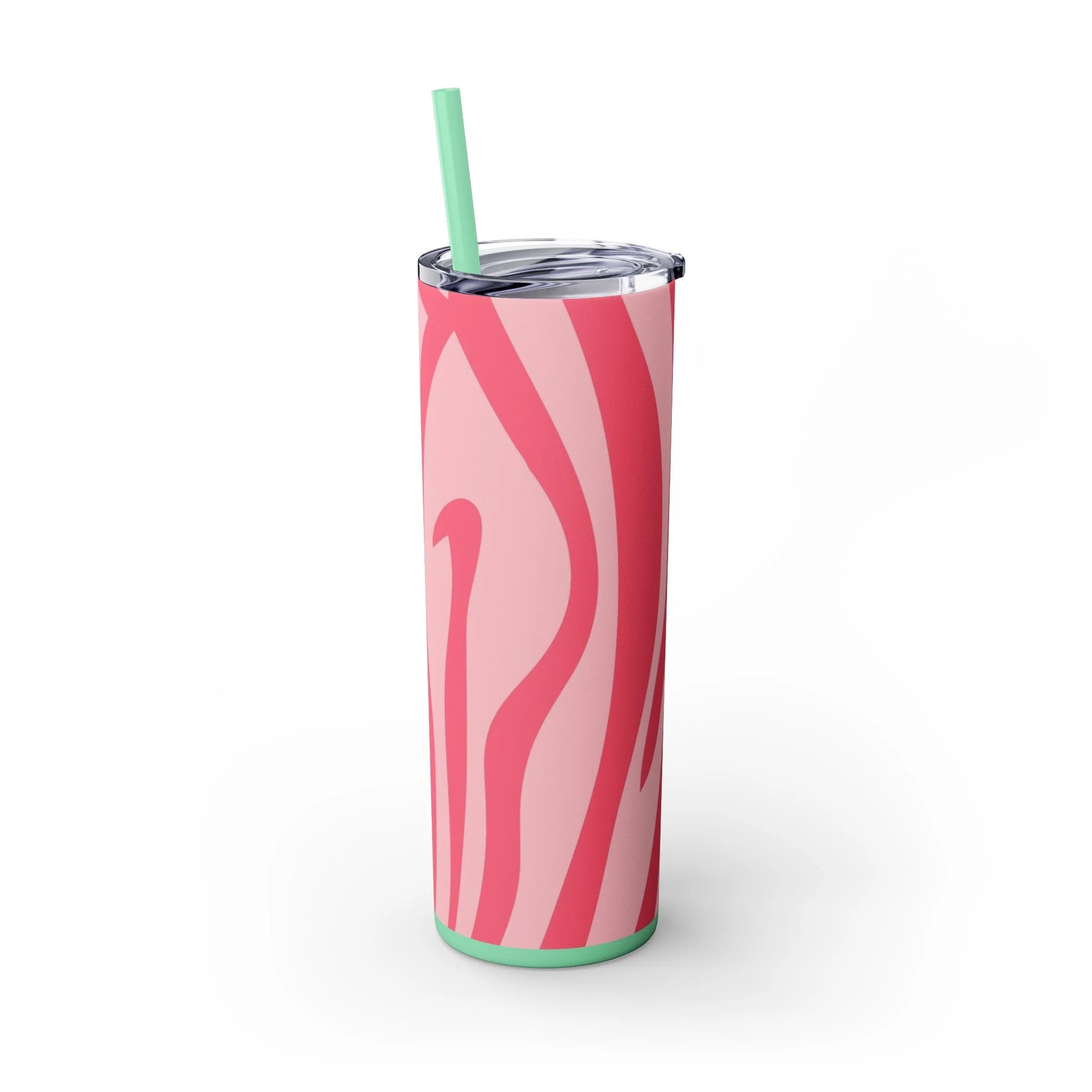 JAKKOUTTHEBXX Pink Zebra Print Maars Skinny Tumbler 2025