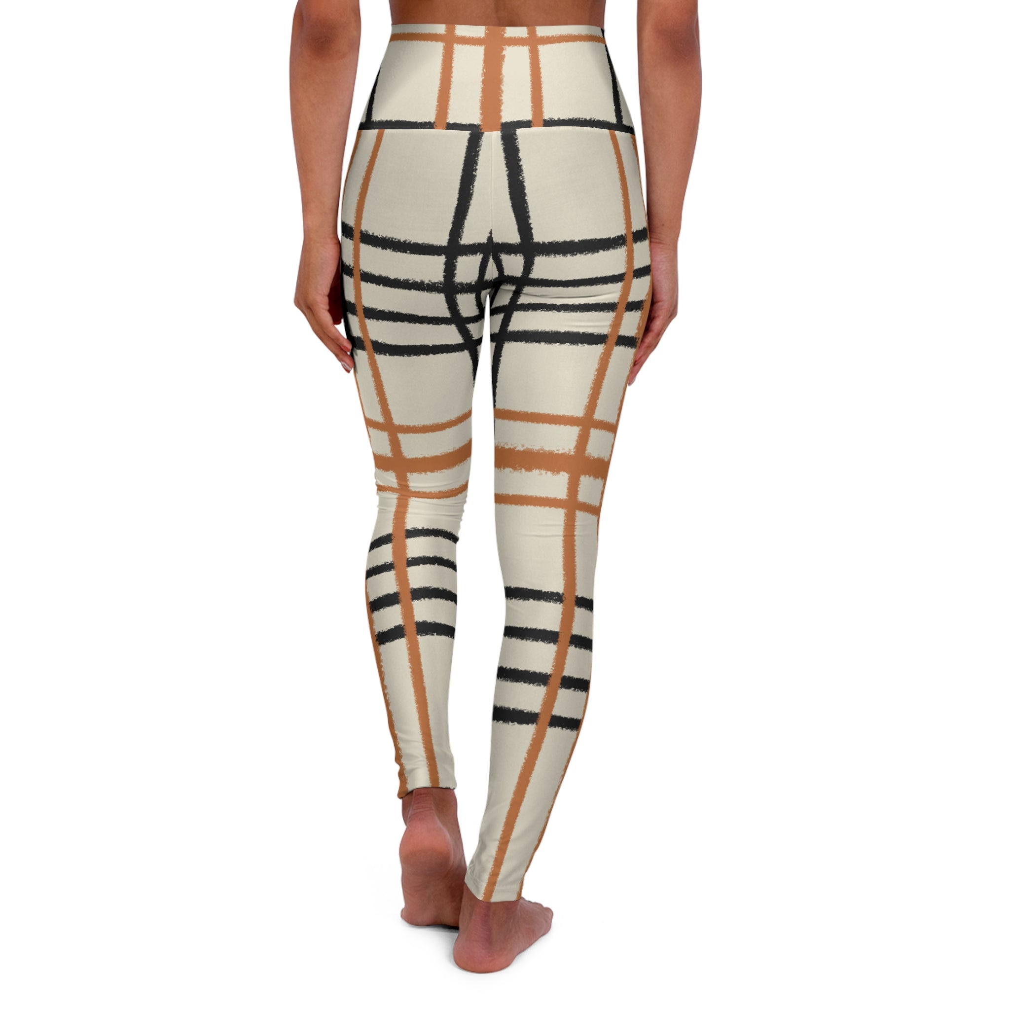 JAKKOUTTHEBXX Plaid High Waisted Yoga Leggings 2025