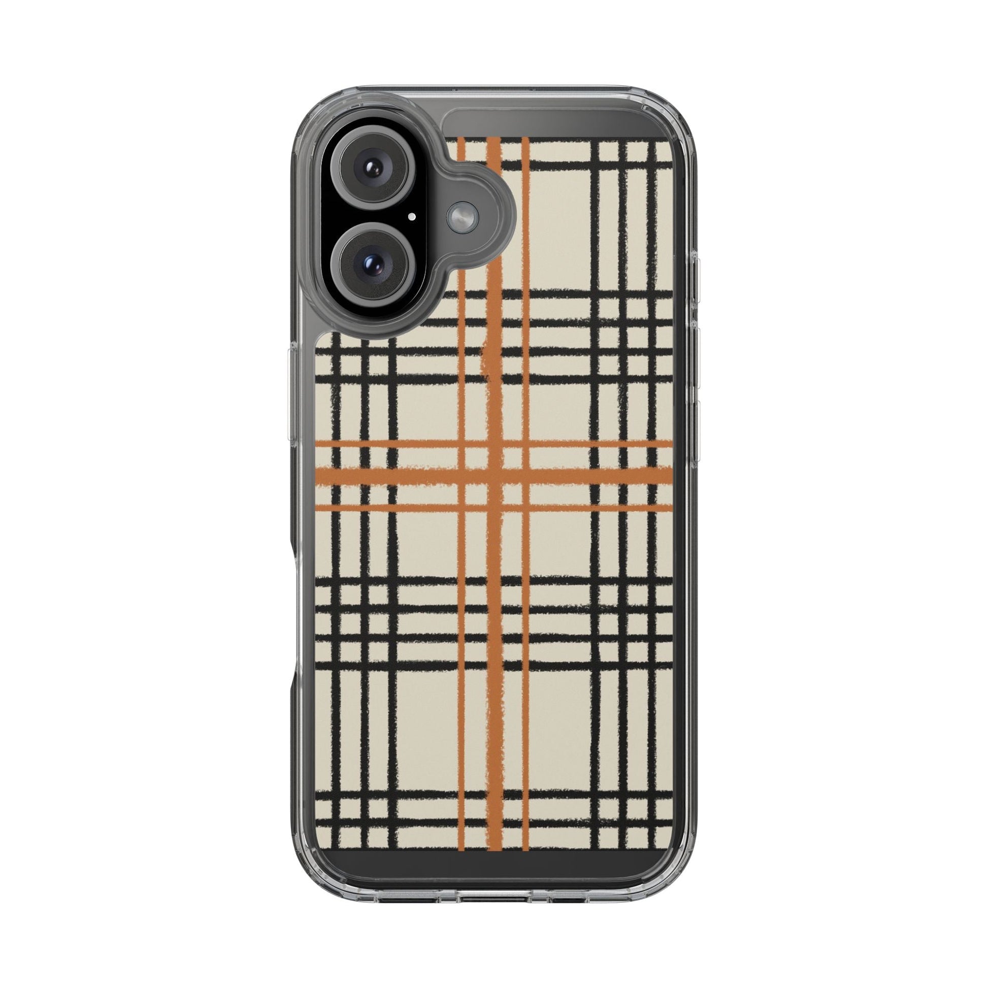 JAKKOUTTHEBXX Plaid iPhone 12 Pro Max Clear Case 2025