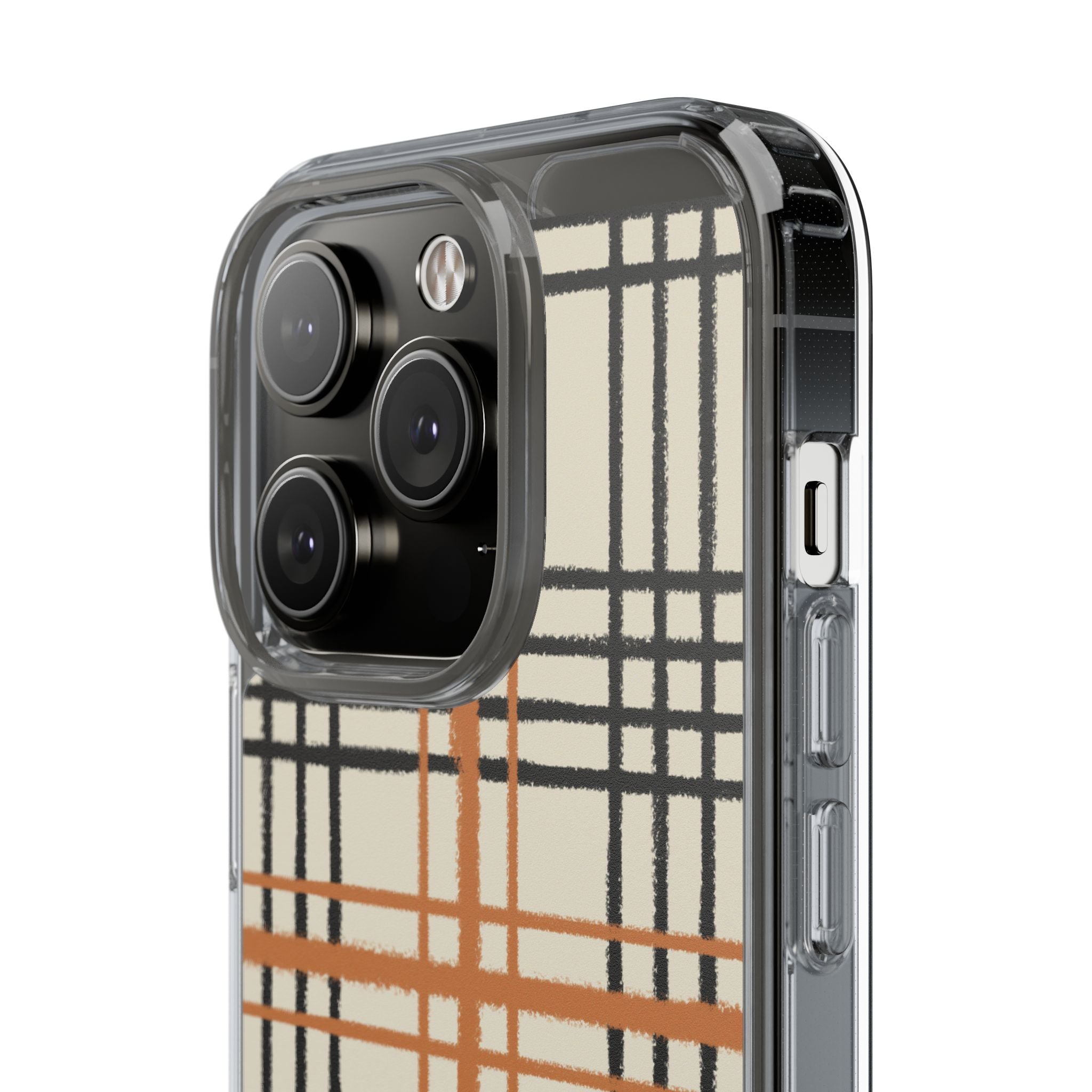 JAKKOUTTHEBXX Plaid iPhone 12 Pro Max Clear Case 2025