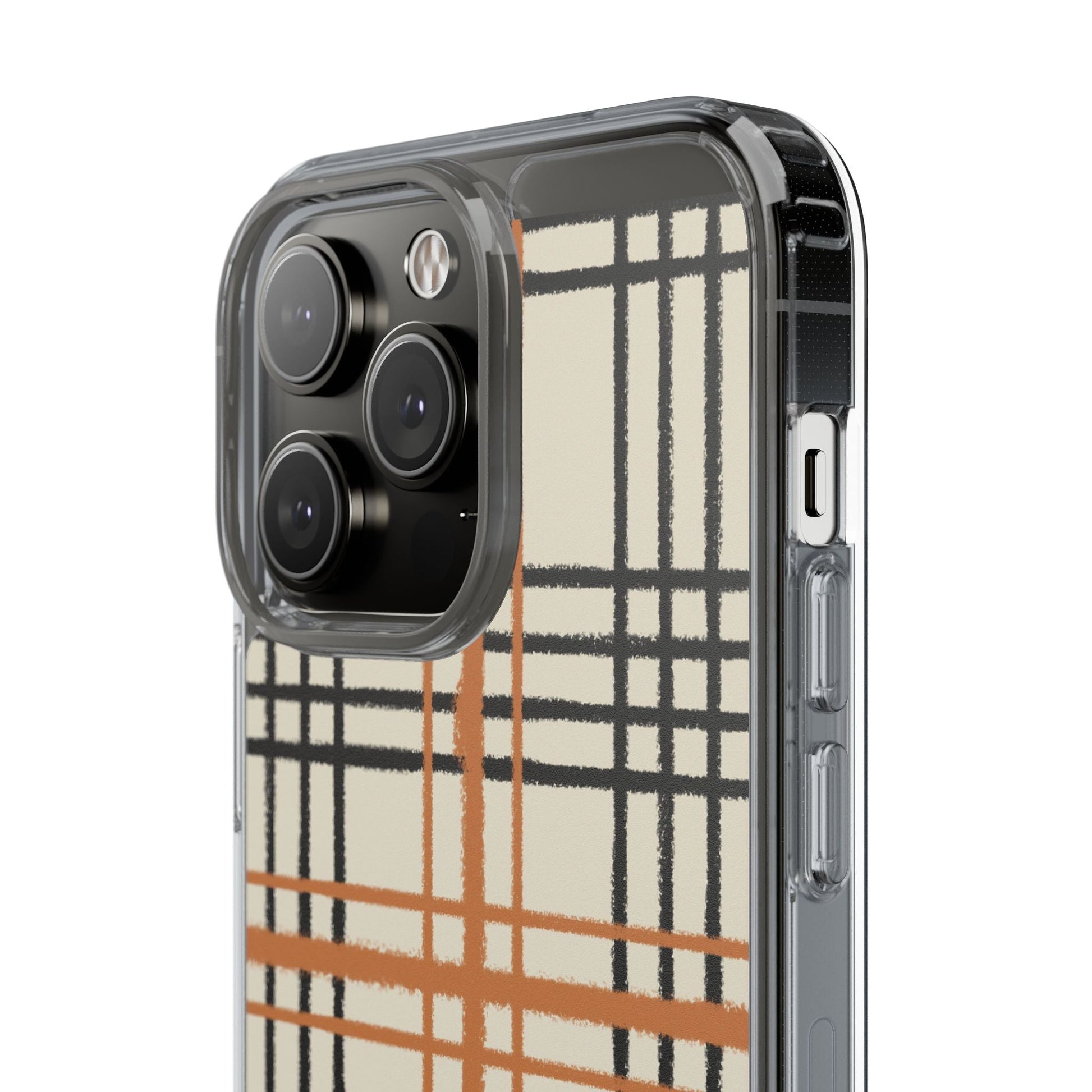 JAKKOUTTHEBXX Plaid iPhone 12 Pro Max Clear Case 2025