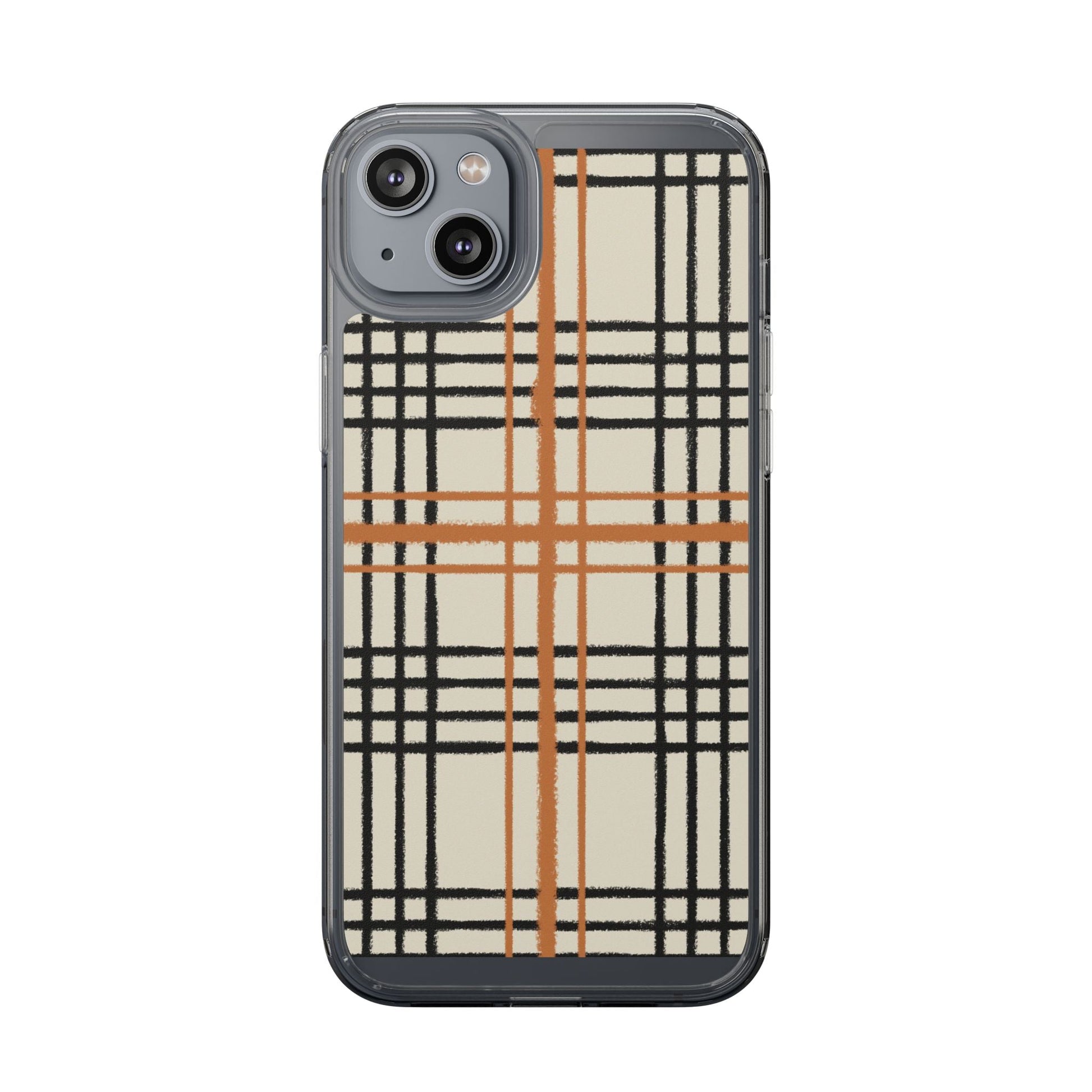 JAKKOUTTHEBXX Plaid iPhone 12 Pro Max Clear Case 2025