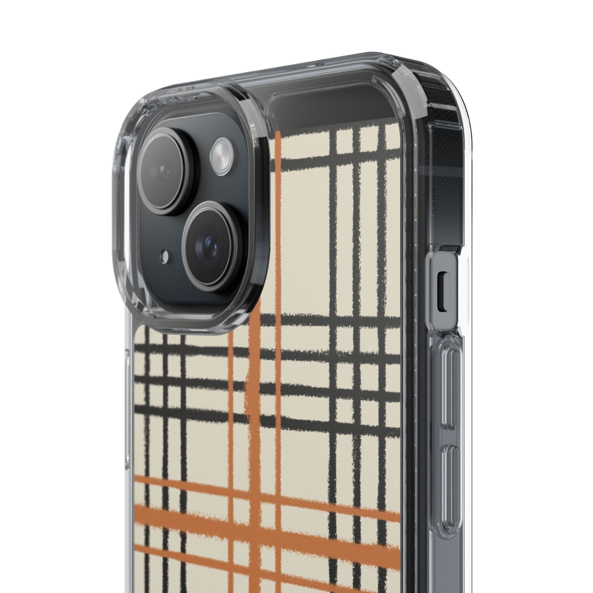 JAKKOUTTHEBXX Plaid iPhone 12 Pro Max Clear Case 2025