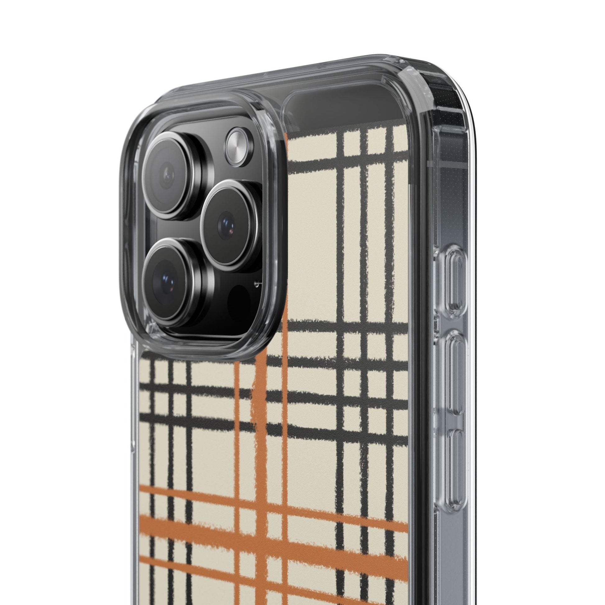 JAKKOUTTHEBXX Plaid iPhone 12 Pro Max Clear Case 2025