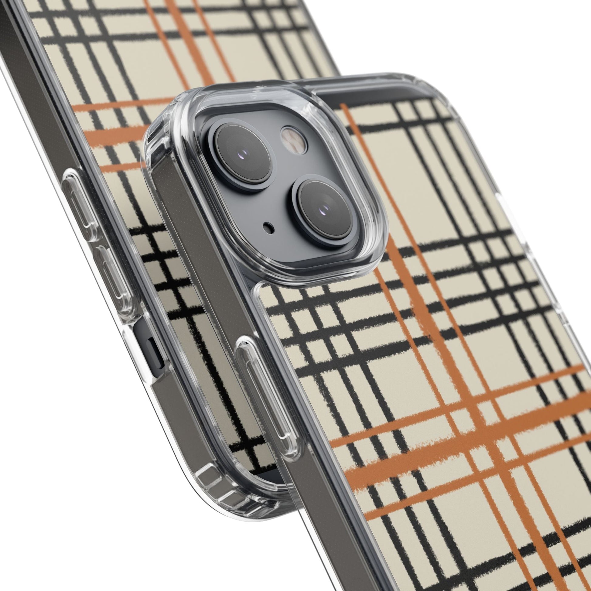 JAKKOUTTHEBXX Plaid iPhone 12 Pro Max Clear Case 2025