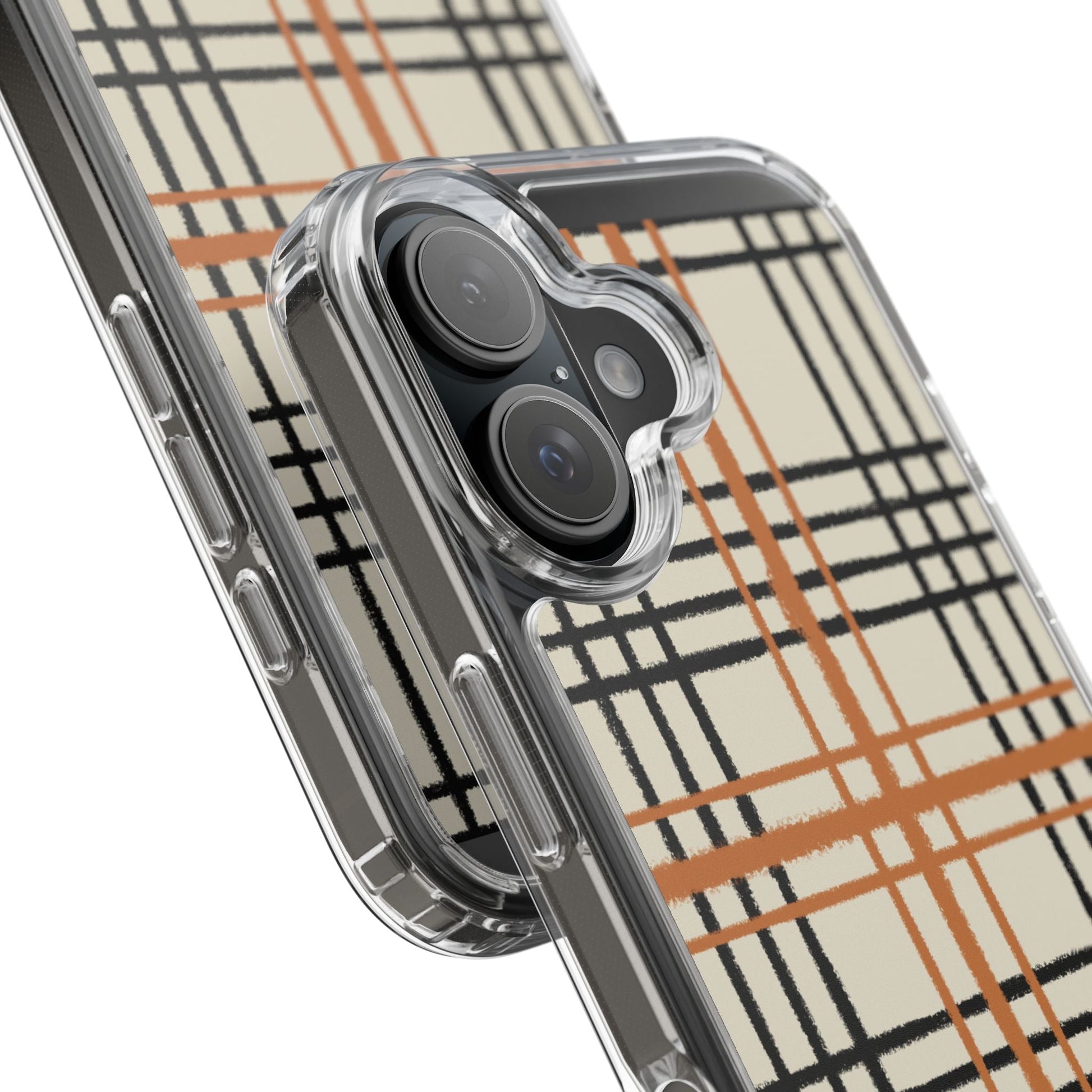 JAKKOUTTHEBXX Plaid iPhone 12 Pro Max Clear Case 2025