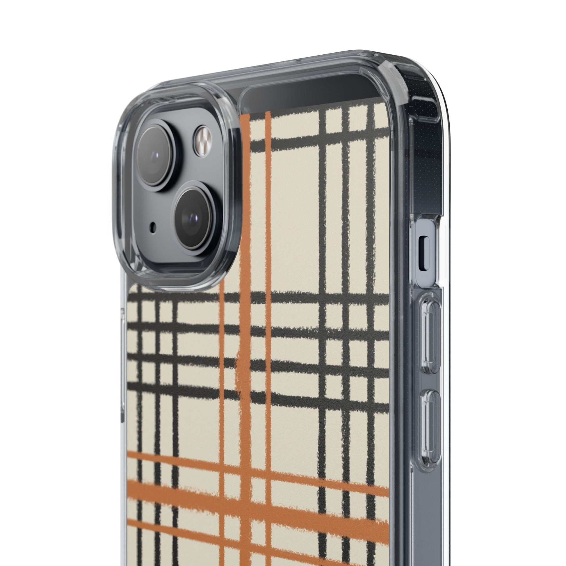 JAKKOUTTHEBXX Plaid iPhone 12 Pro Max Clear Case 2025