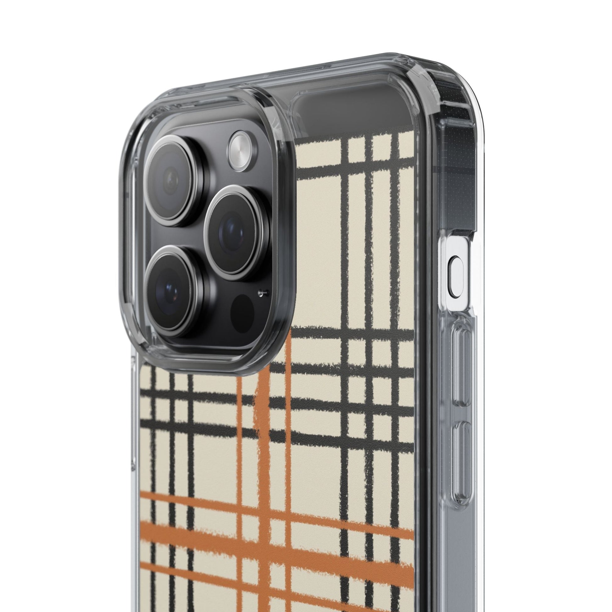 JAKKOUTTHEBXX Plaid iPhone 12 Pro Max Clear Case 2025