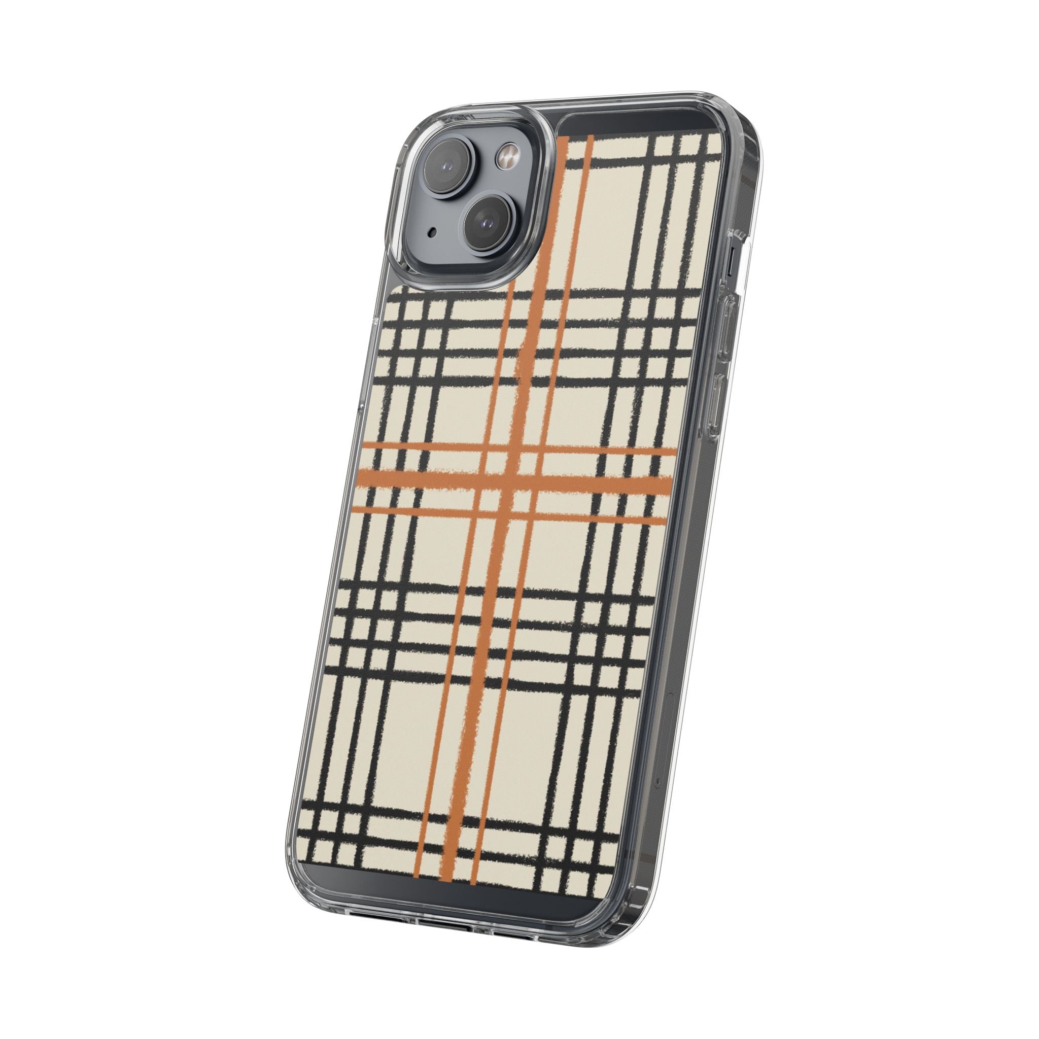 JAKKOUTTHEBXX Plaid iPhone 12 Pro Max Clear Case 2025
