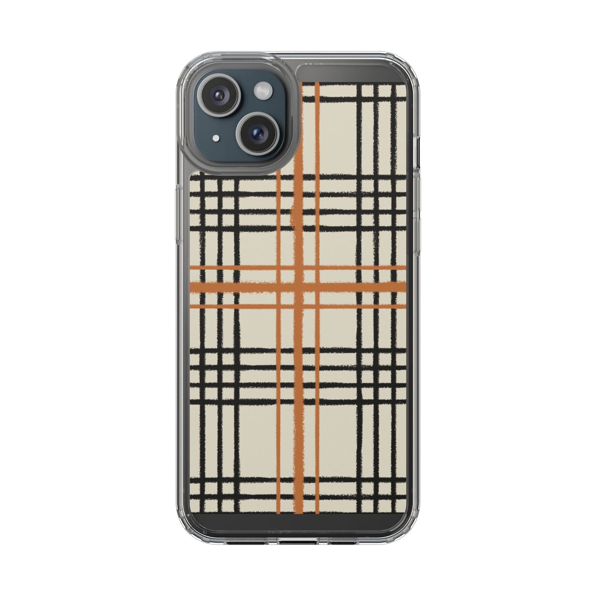 JAKKOUTTHEBXX Plaid iPhone 12 Pro Max Clear Case 2025