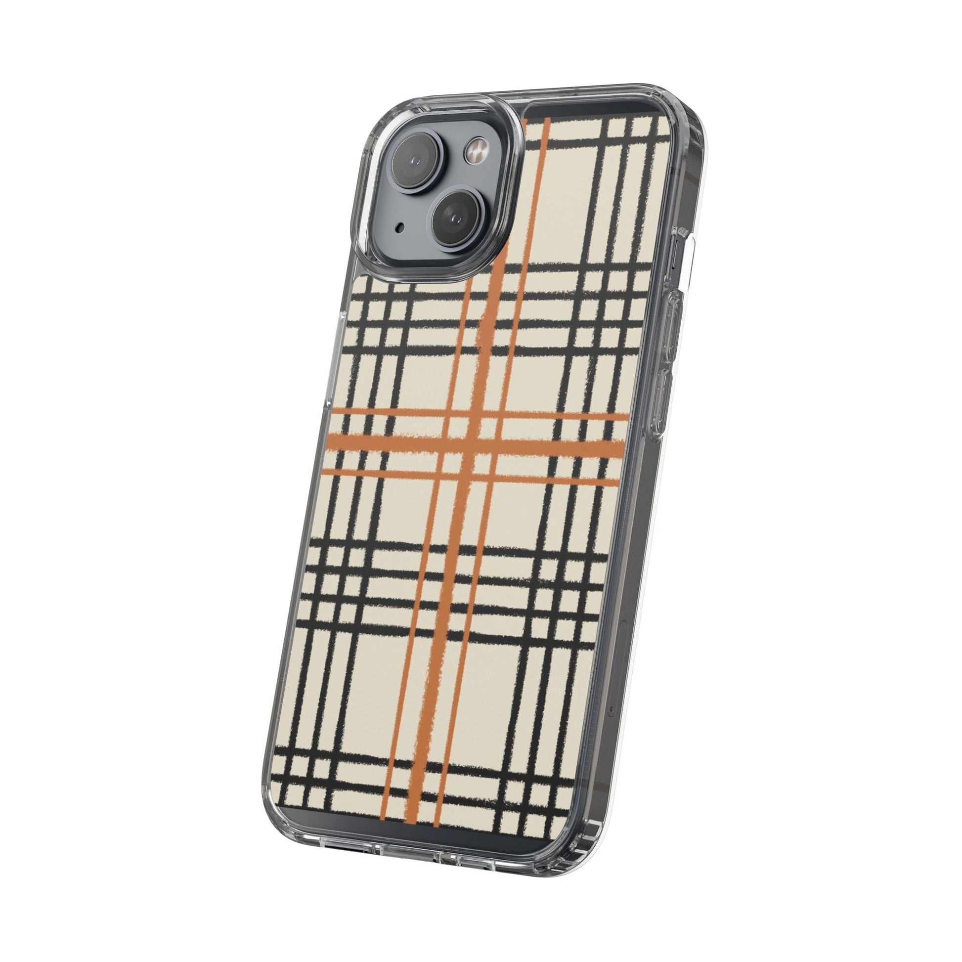 JAKKOUTTHEBXX Plaid iPhone 12 Pro Max Clear Case 2025