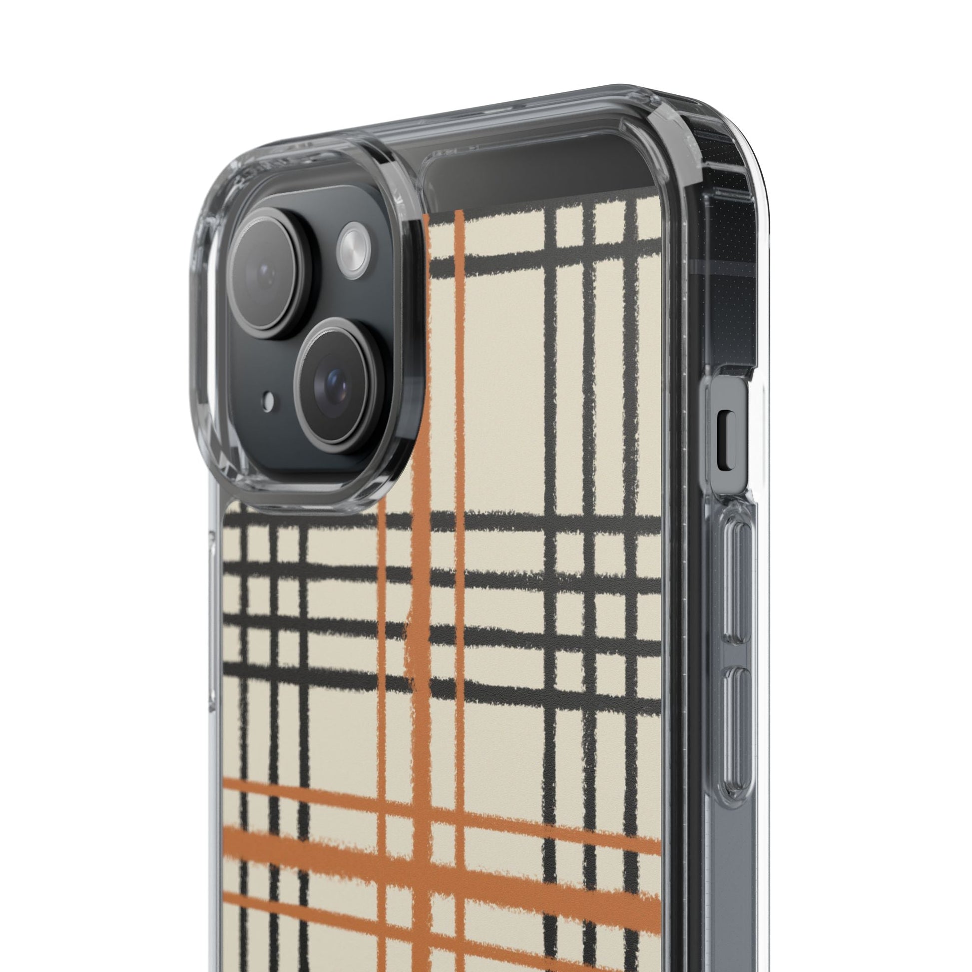 JAKKOUTTHEBXX Plaid iPhone 12 Pro Max Clear Case 2025